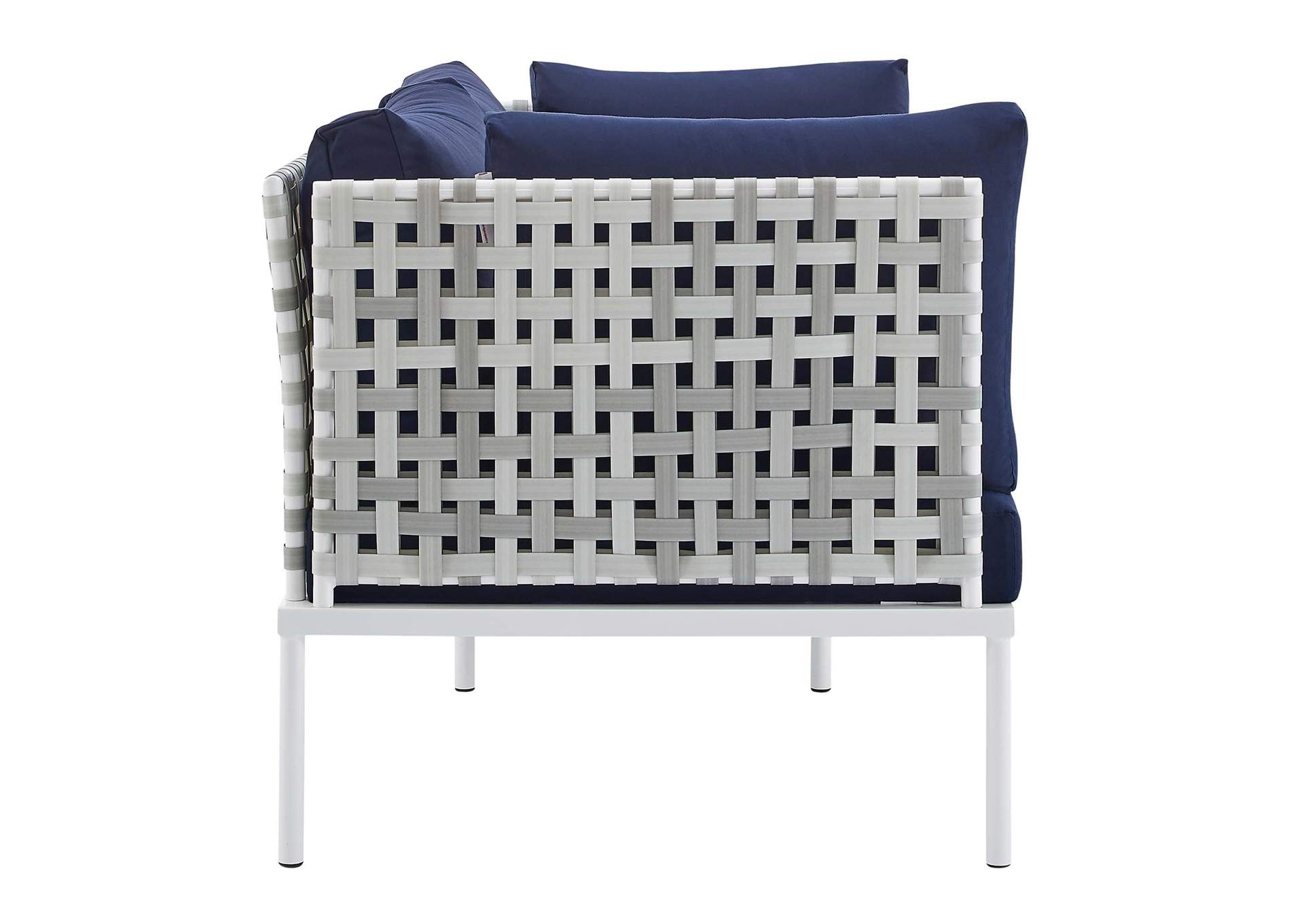 Taupe Navy Harmony Sunbrella,Modway