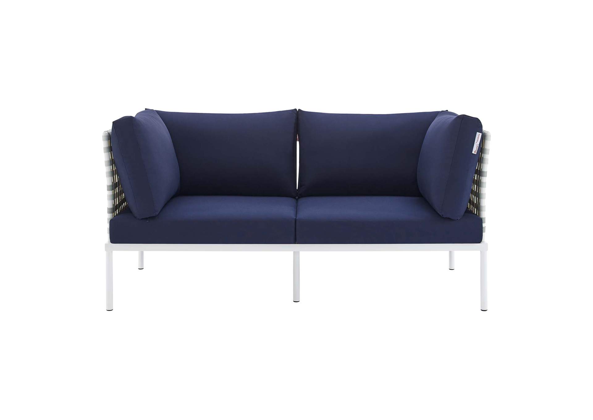 Taupe Navy Harmony Sunbrella,Modway