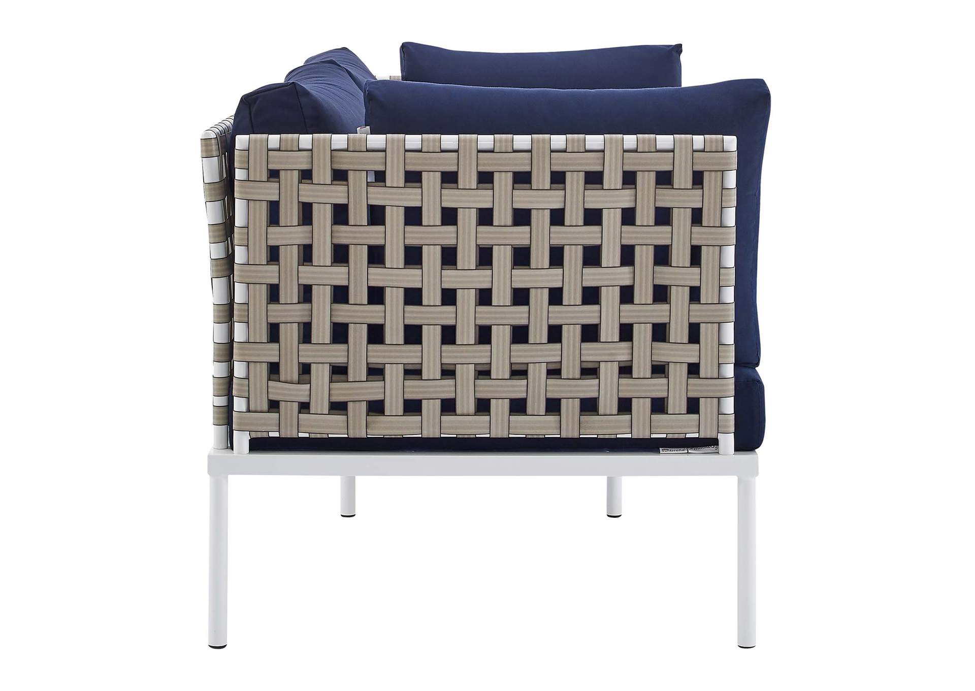 Tan Navy Harmony Sunbrella,Modway