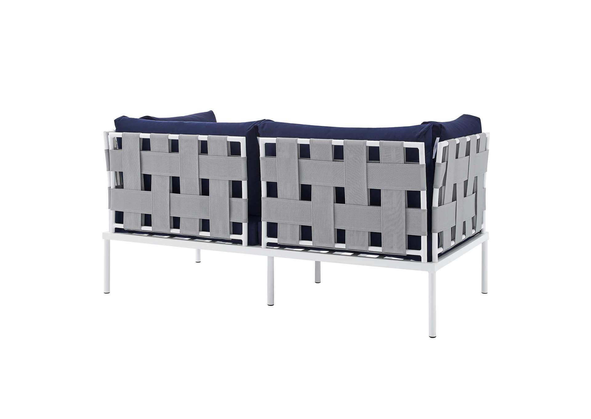 Gray Navy Harmony Sunbrella,Modway