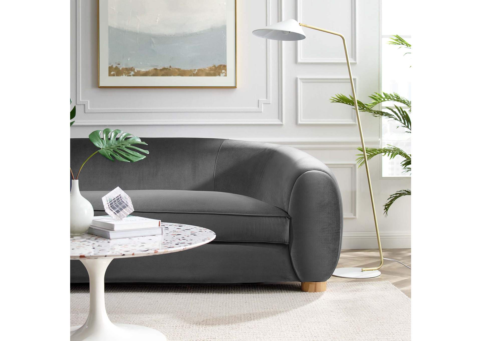 Abundant Performance Velvet Sofa,Modway