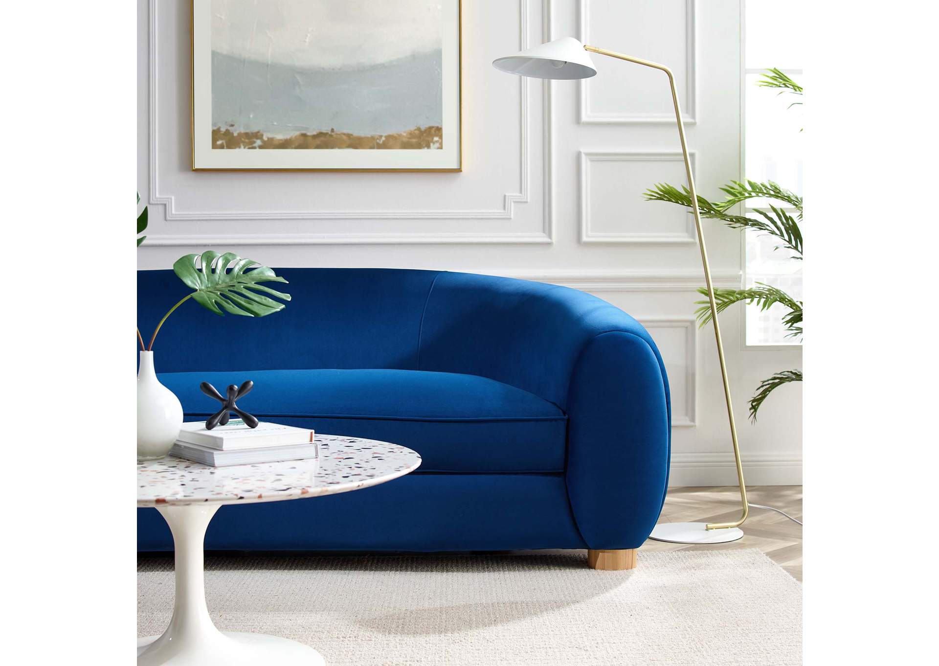 Abundant Performance Velvet Sofa,Modway