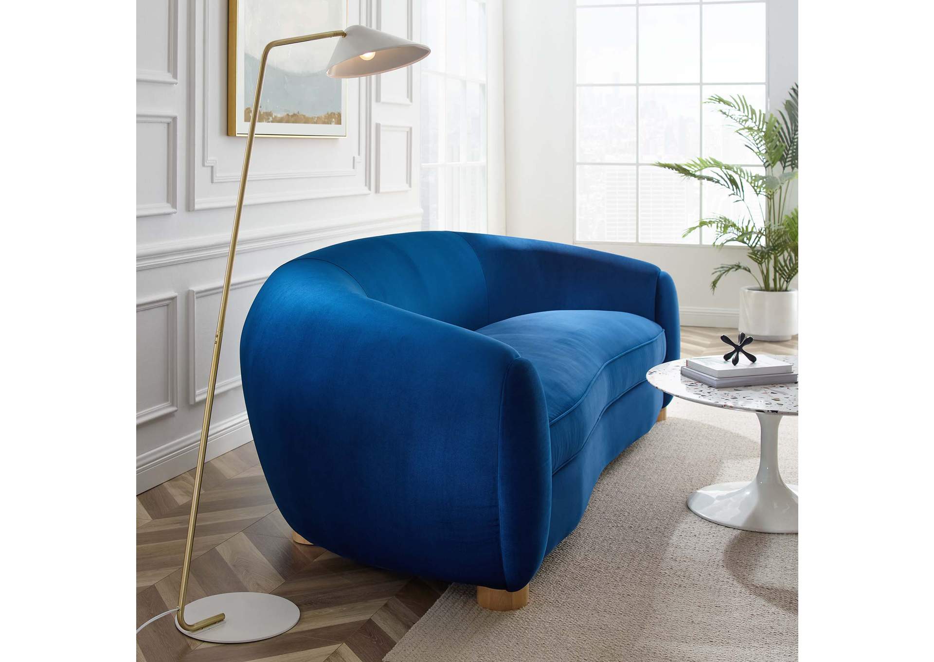 Abundant Performance Velvet Sofa,Modway