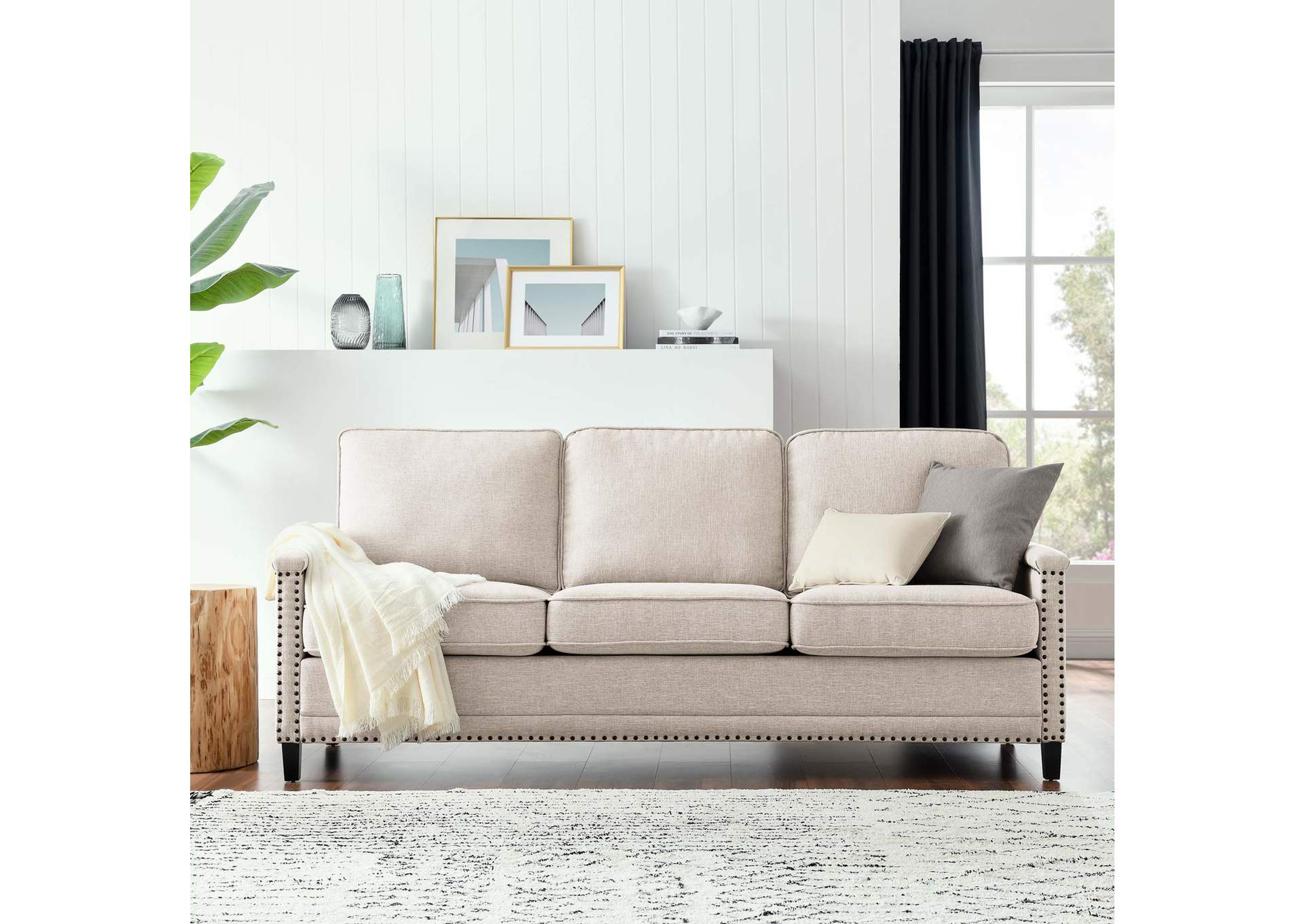 Ashton Upholstered Fabric Sofa,Modway