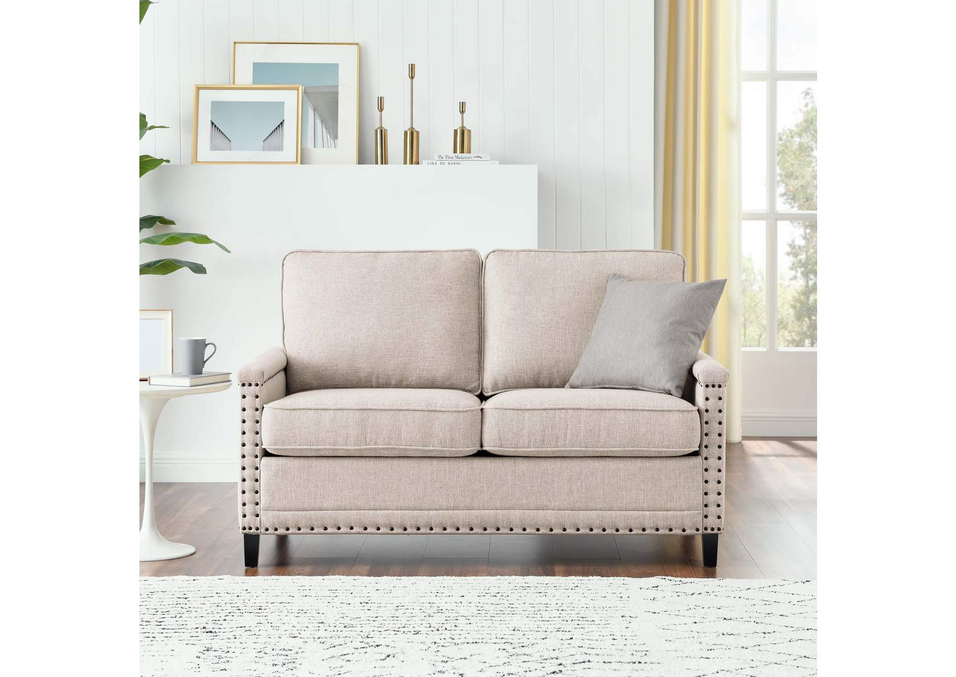 Ashton Upholstered Fabric Loveseat,Modway