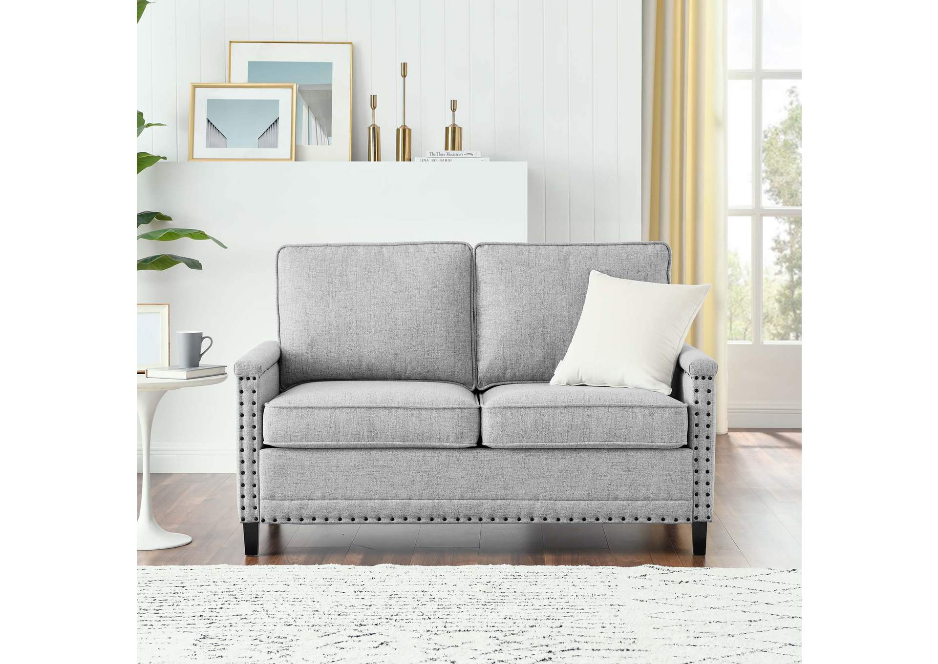 Ashton Upholstered Fabric Loveseat,Modway
