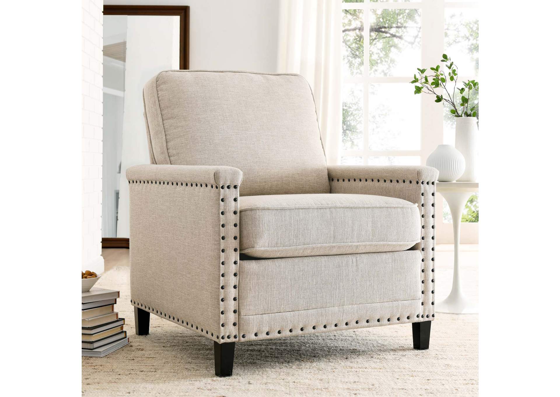 Ashton Upholstered Fabric Armchair,Modway