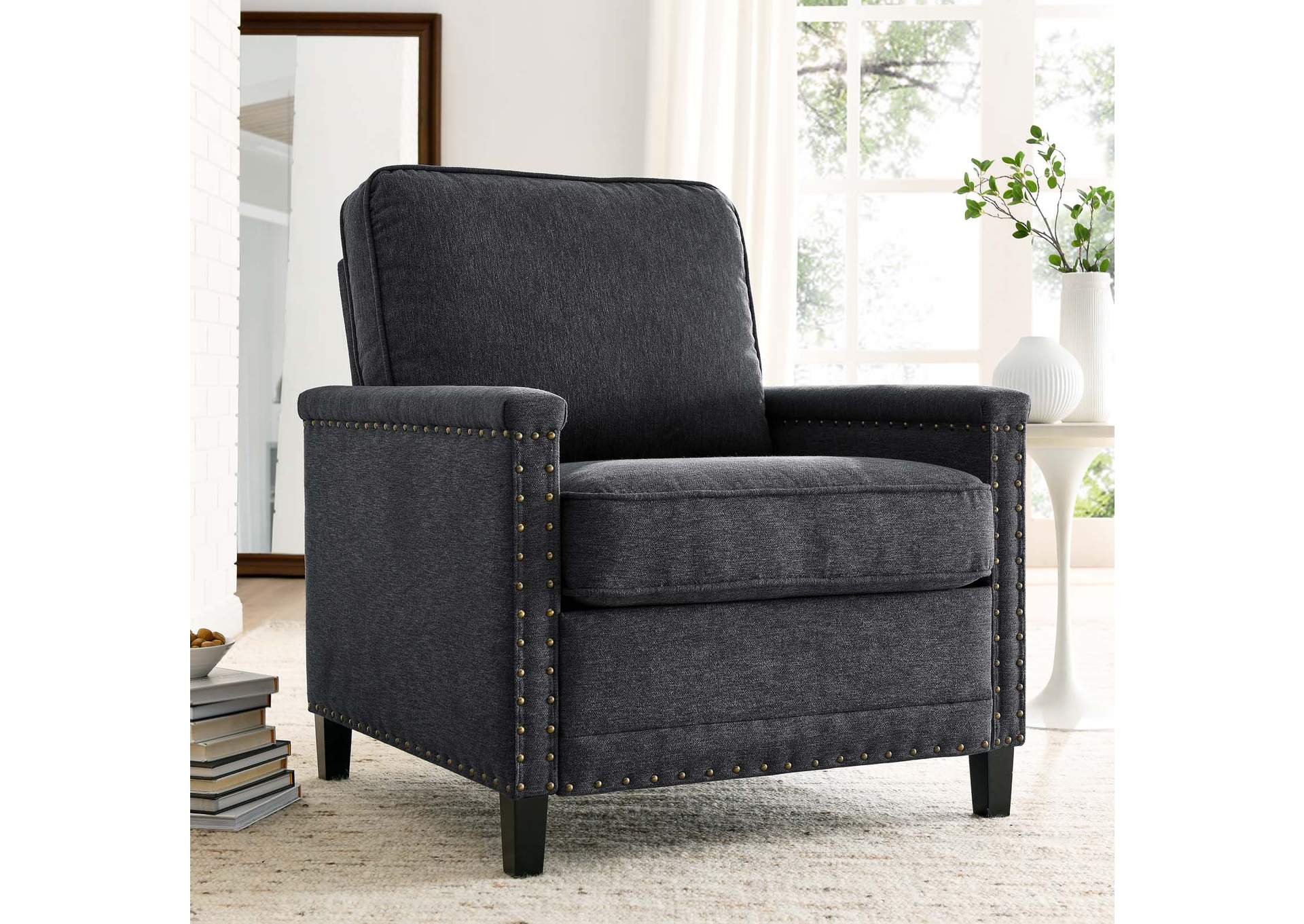 Ashton Upholstered Fabric Armchair,Modway