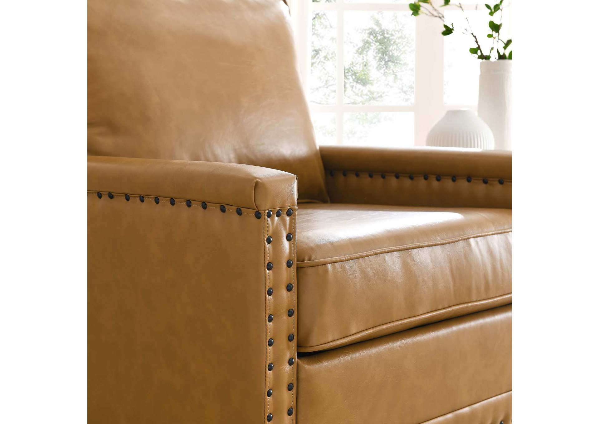 Ashton Vegan Leather Armchair,Modway