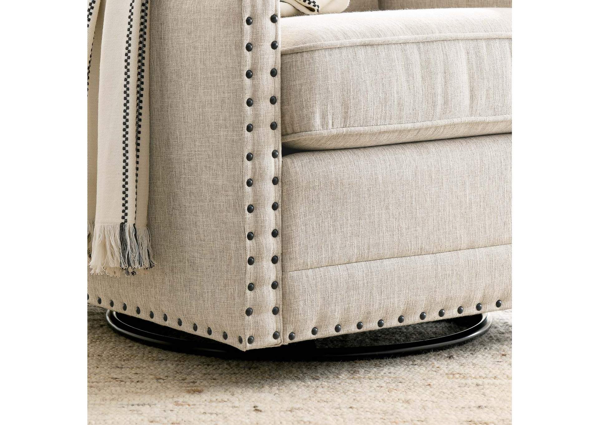 Ashton Upholstered Fabric Swivel Chair,Modway