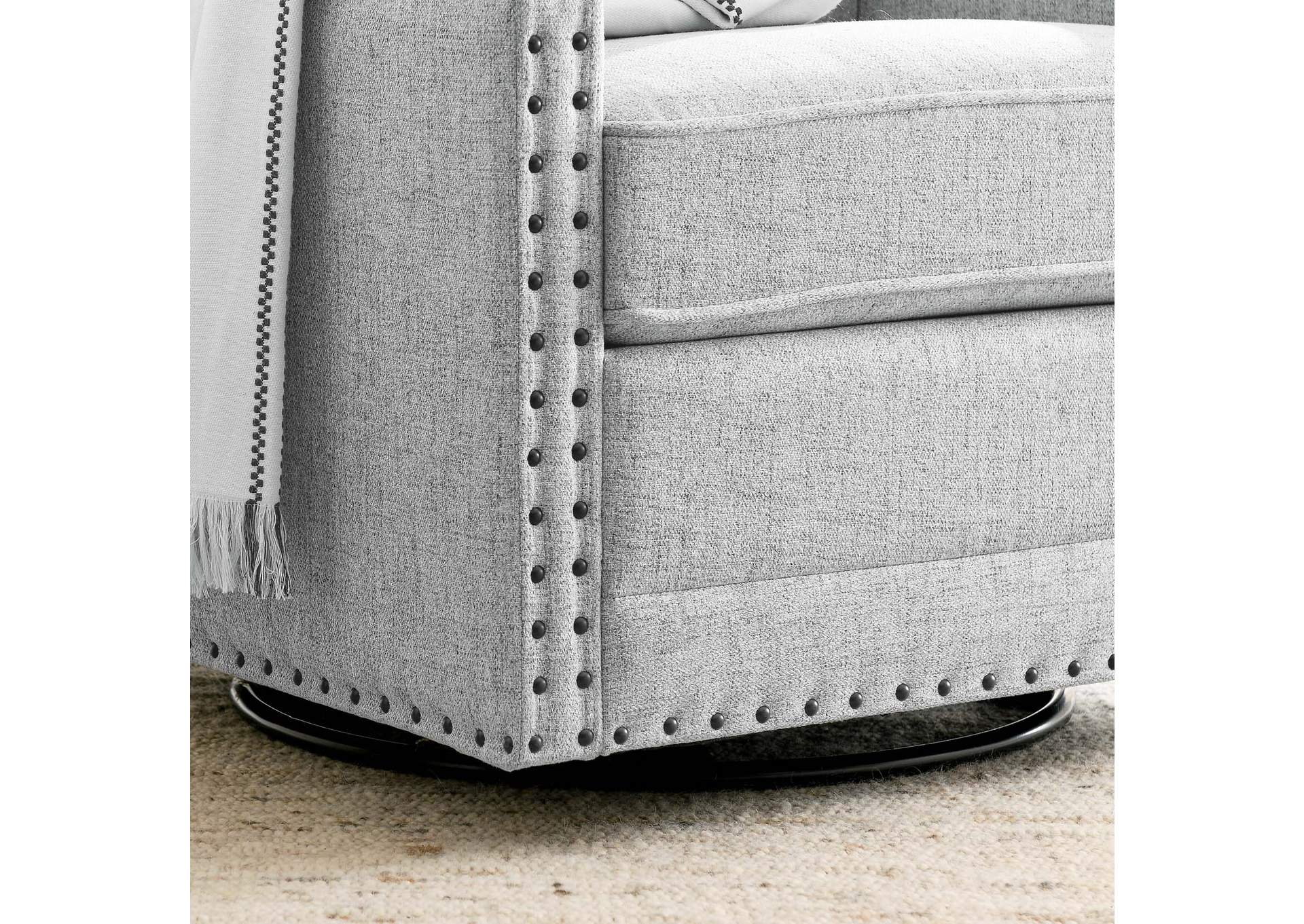 Ashton Upholstered Fabric Swivel Chair,Modway