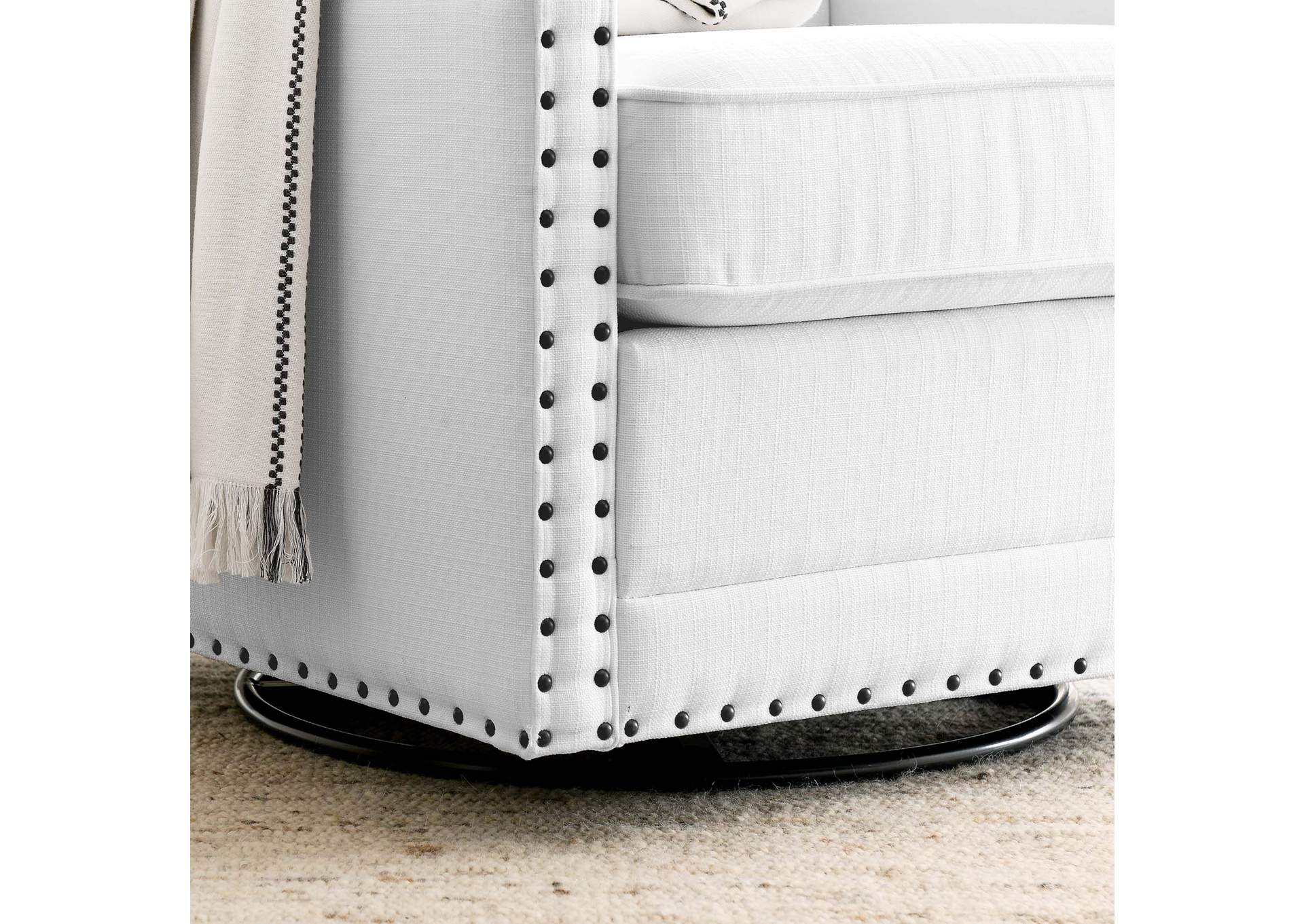 Ashton Upholstered Fabric Swivel Chair,Modway