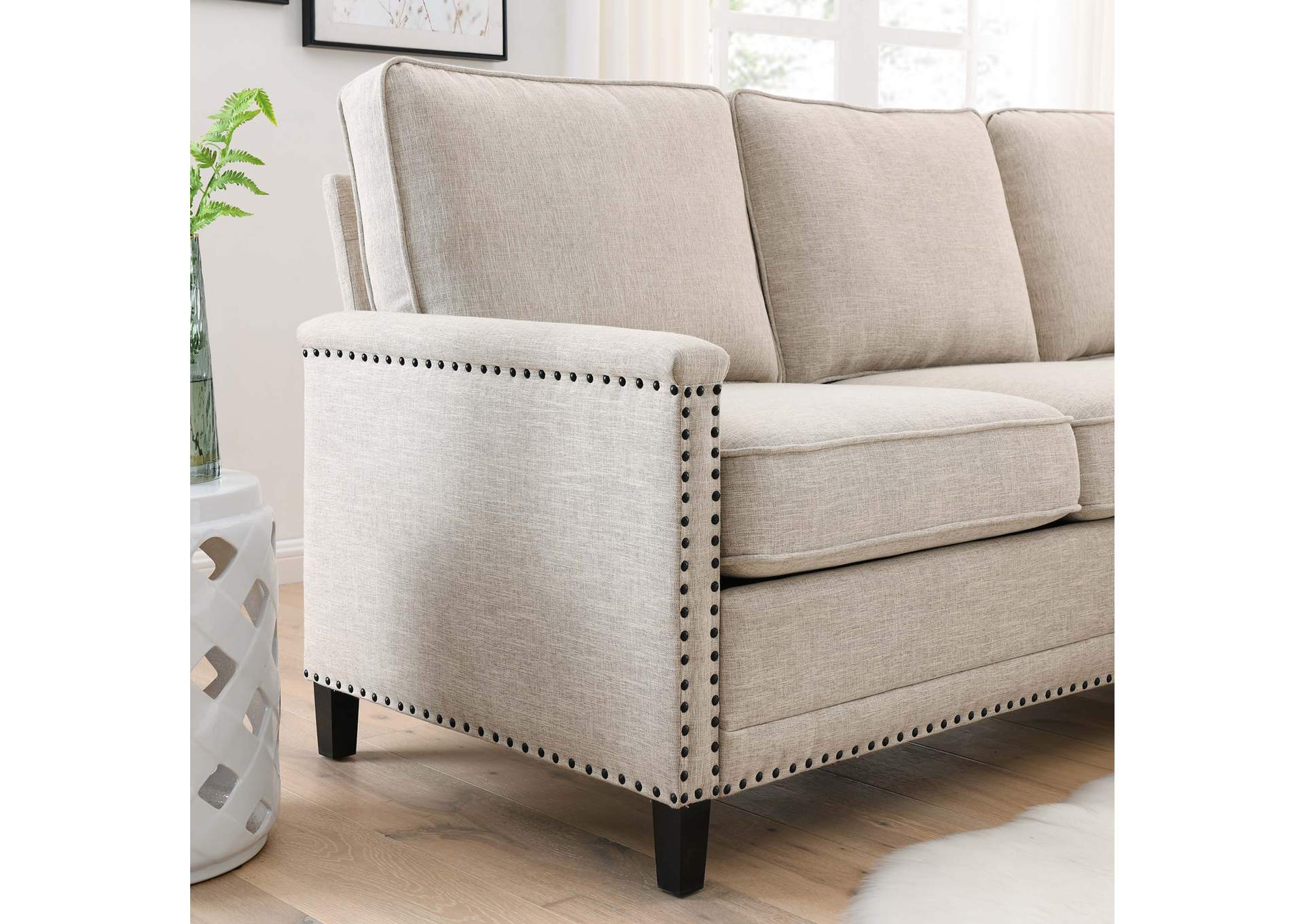 Ashton Upholstered Fabric Sectional Sofa,Modway