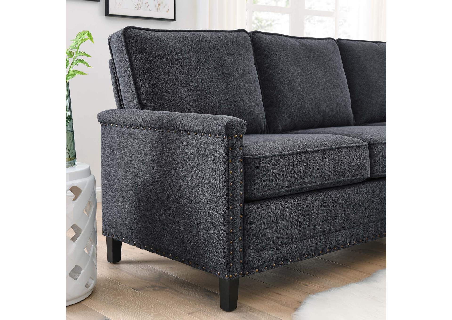 Ashton Upholstered Fabric Sectional Sofa,Modway