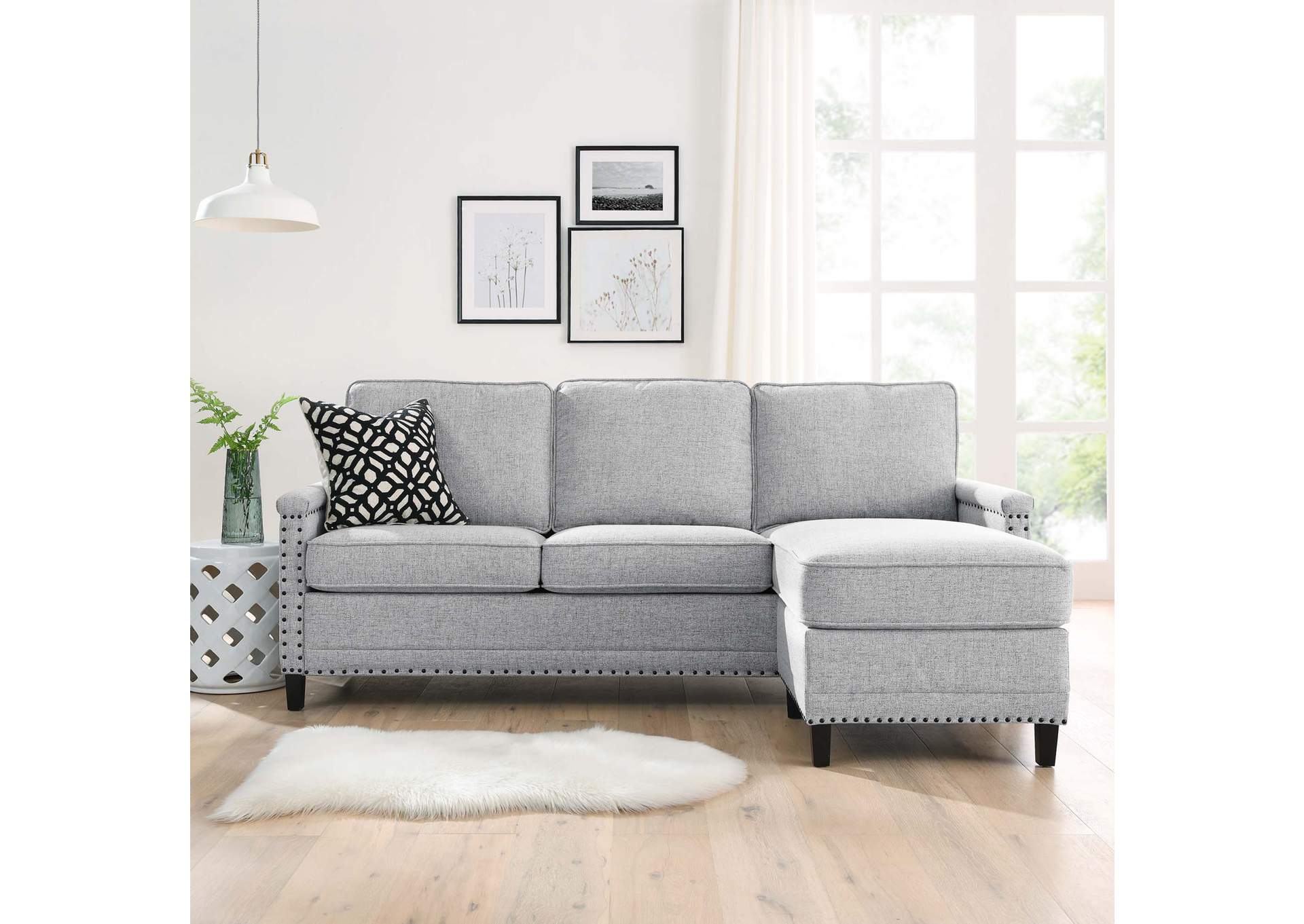 Ashton Upholstered Fabric Sectional Sofa,Modway