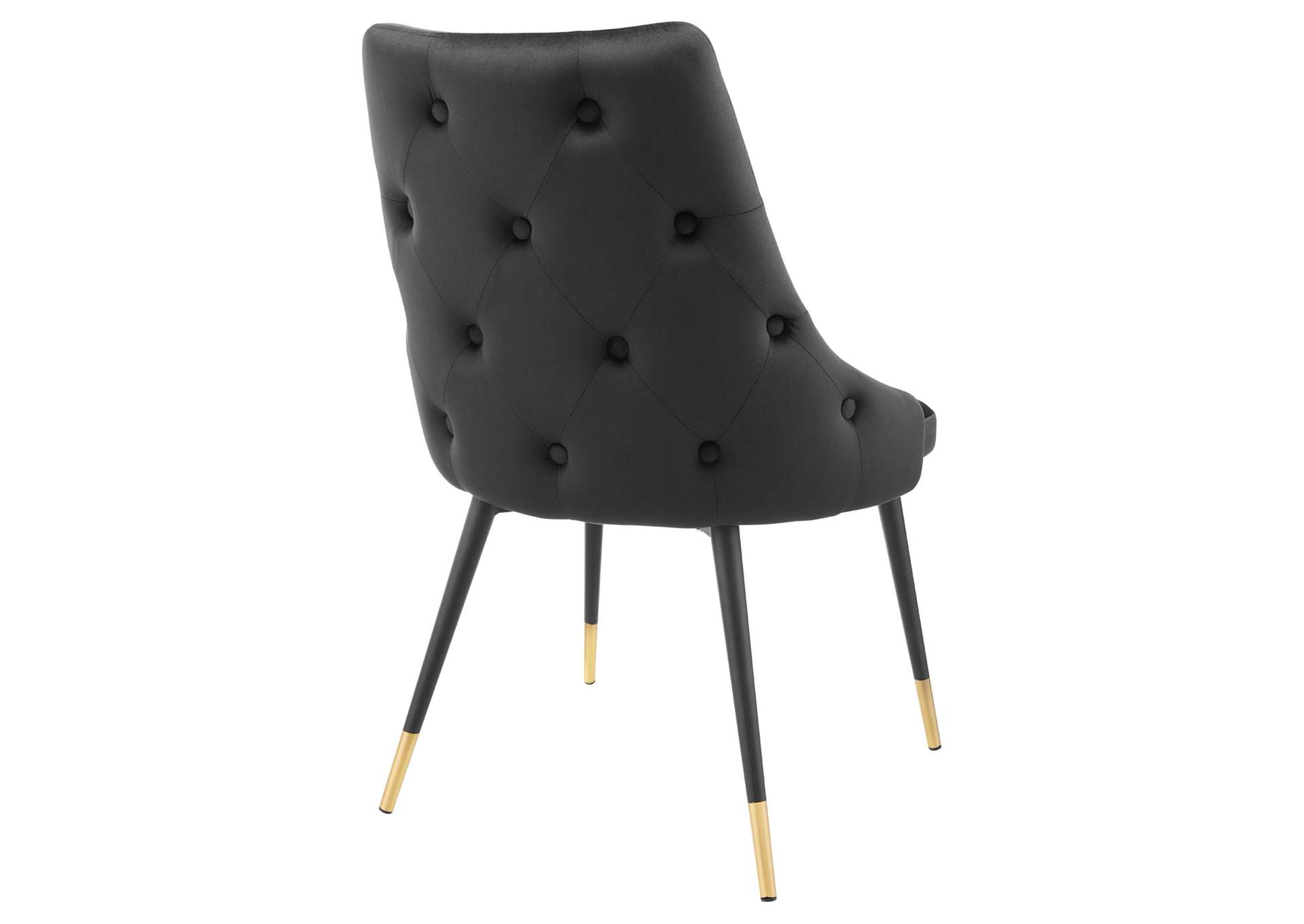 Black Adorn Dining Side Chair Performance Velvet [Set of 2],Modway