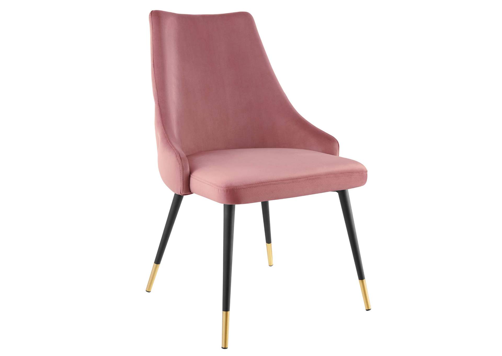 Dusty Rose Adorn Dining Side Chair Performance Velvet [Set of 2],Modway