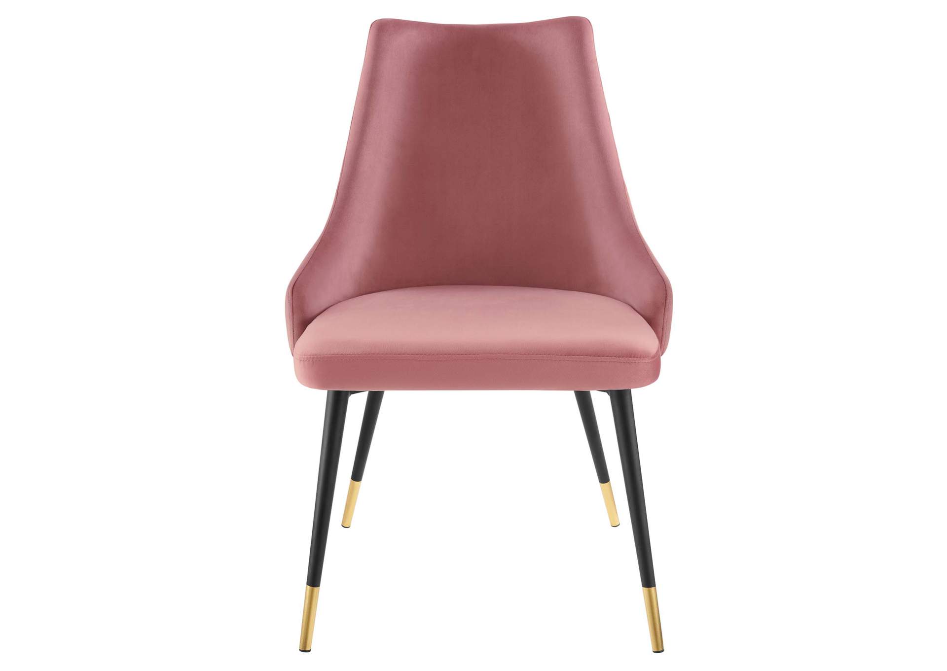 Dusty Rose Adorn Dining Side Chair Performance Velvet [Set of 2],Modway