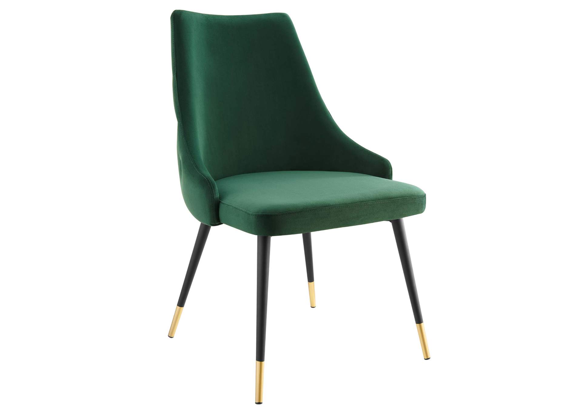 Green Adorn Dining Side Chair Performance Velvet [Set of 2],Modway