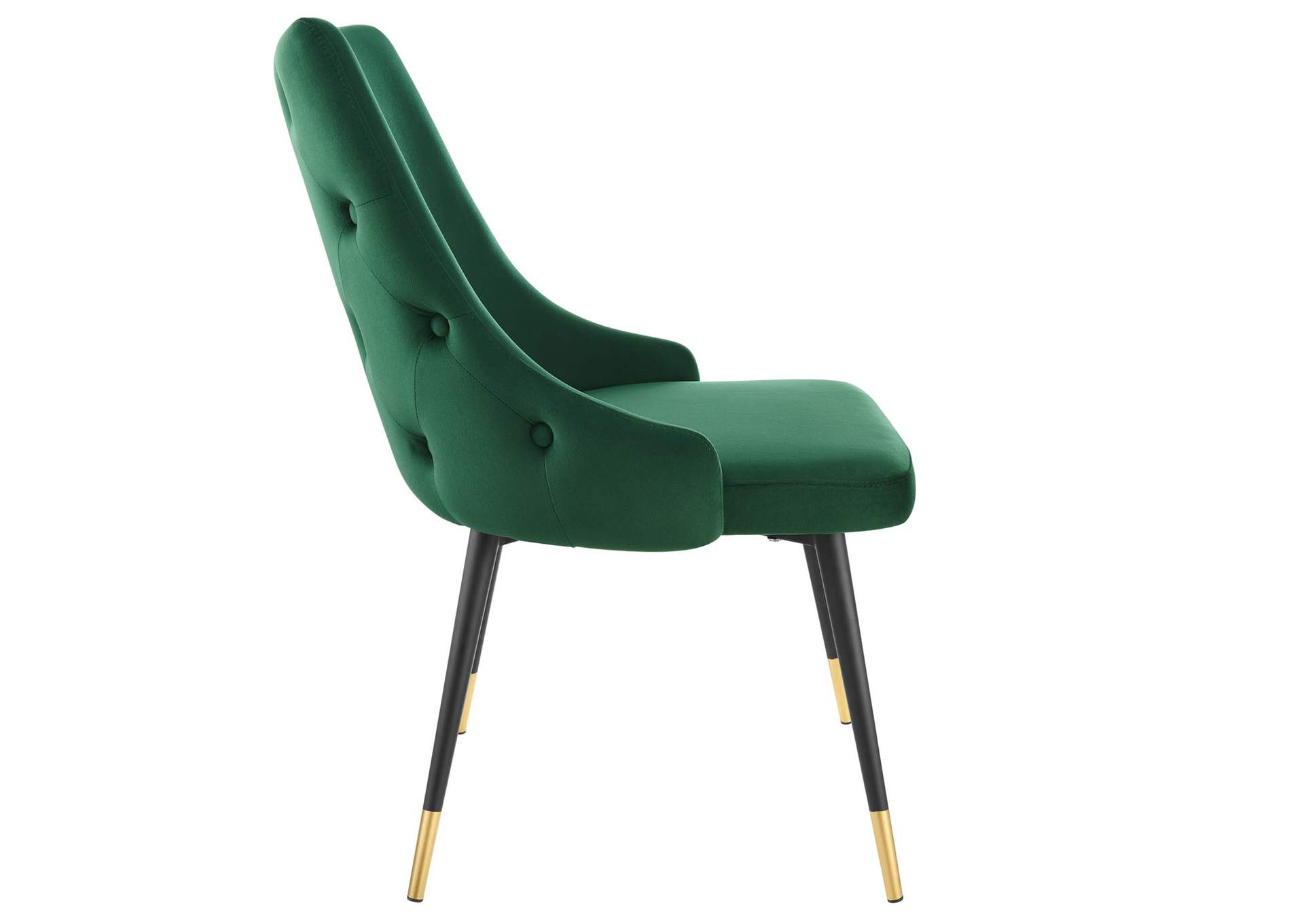 Green Adorn Dining Side Chair Performance Velvet [Set of 2],Modway
