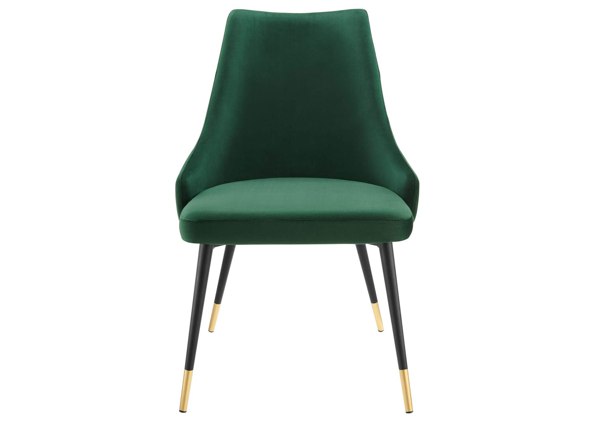 Green Adorn Dining Side Chair Performance Velvet [Set of 2],Modway