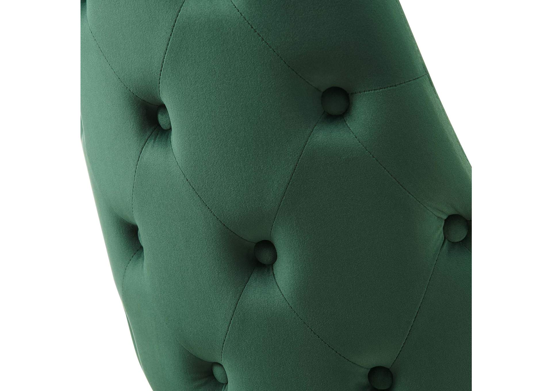 Green Adorn Dining Side Chair Performance Velvet [Set of 2],Modway