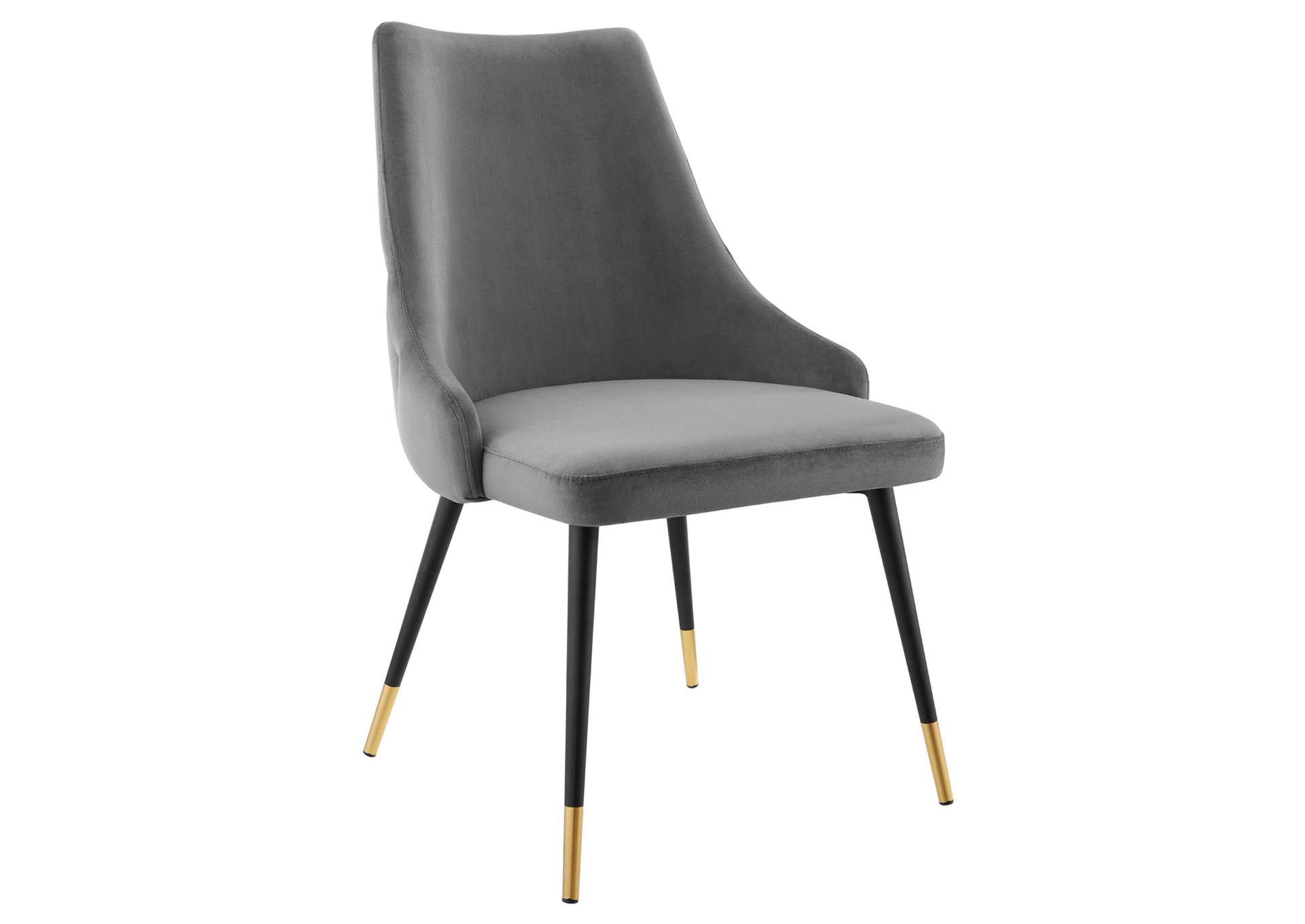 Gray Adorn Dining Side Chair Performance Velvet [Set of 2],Modway