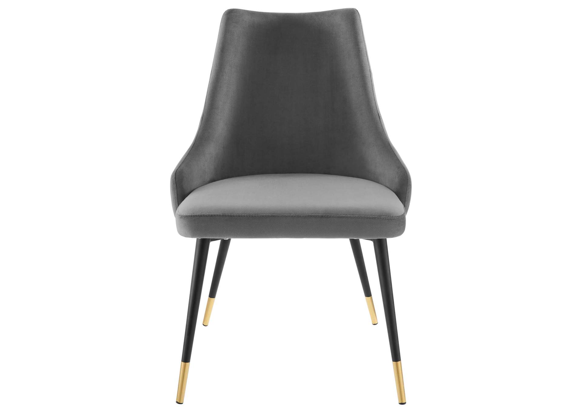 Gray Adorn Dining Side Chair Performance Velvet [Set of 2],Modway