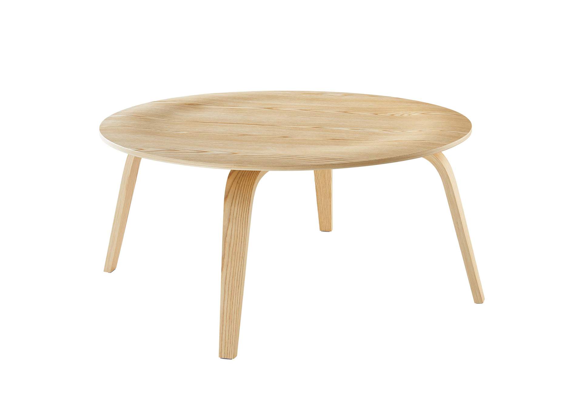 Natural Plywood Coffee Table,Modway