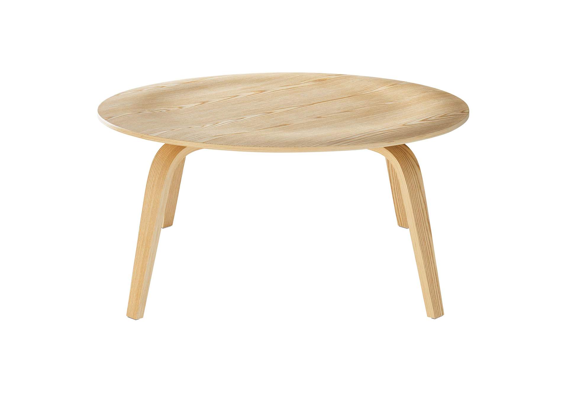 Natural Plywood Coffee Table,Modway