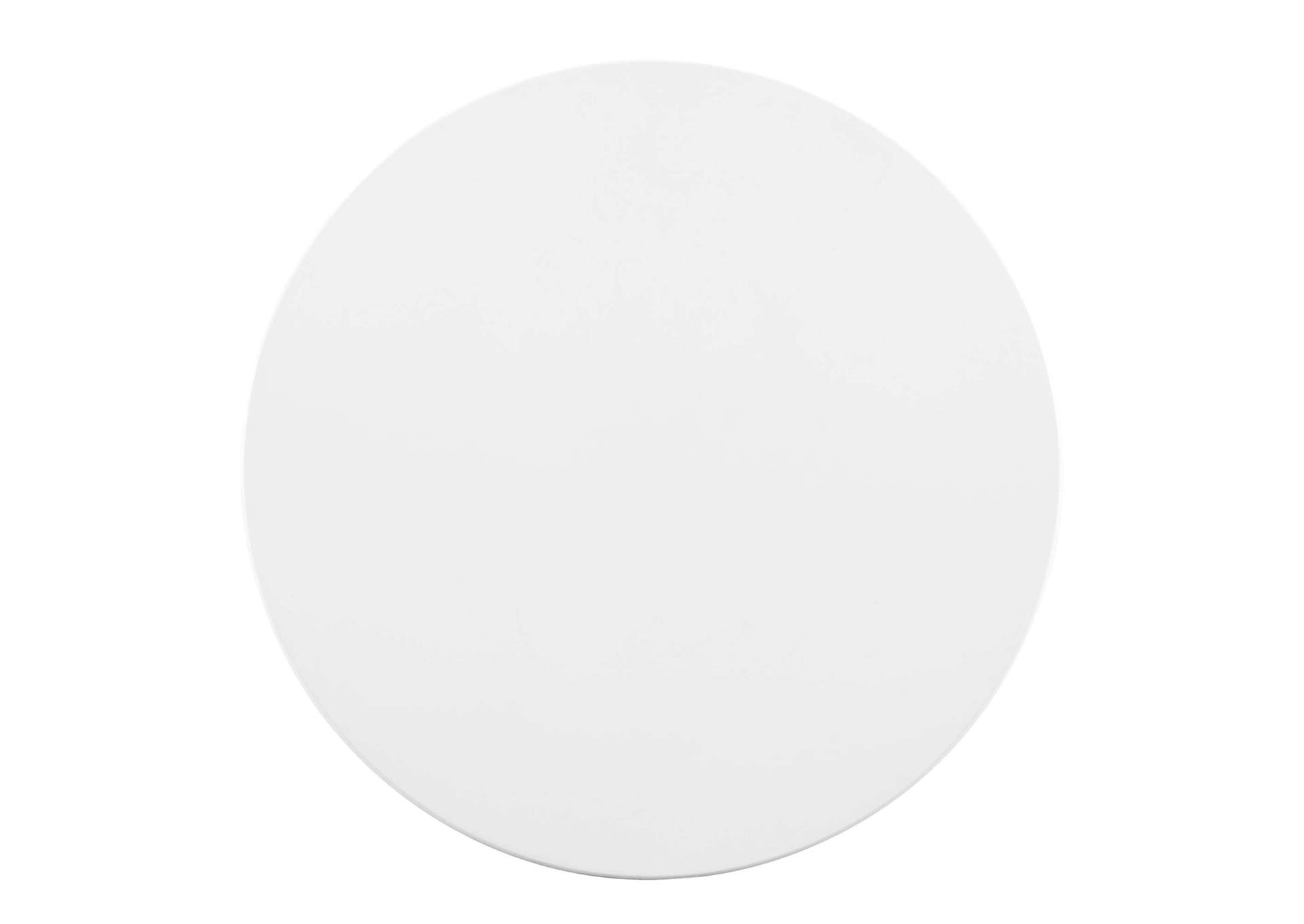 Gold White Zinque 28" Dining Table,Modway