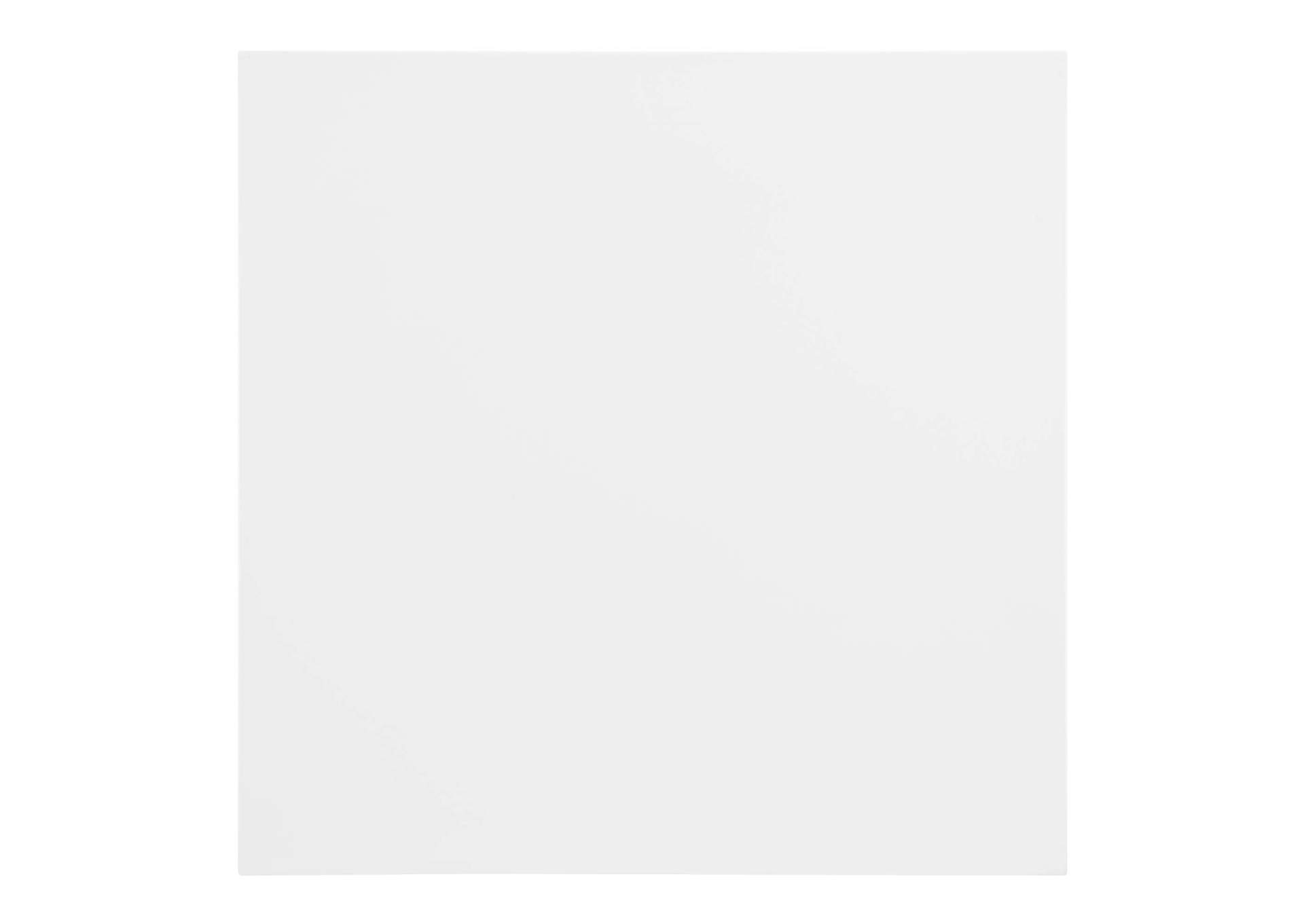 Gold White Zinque 24" Square Dining Table,Modway