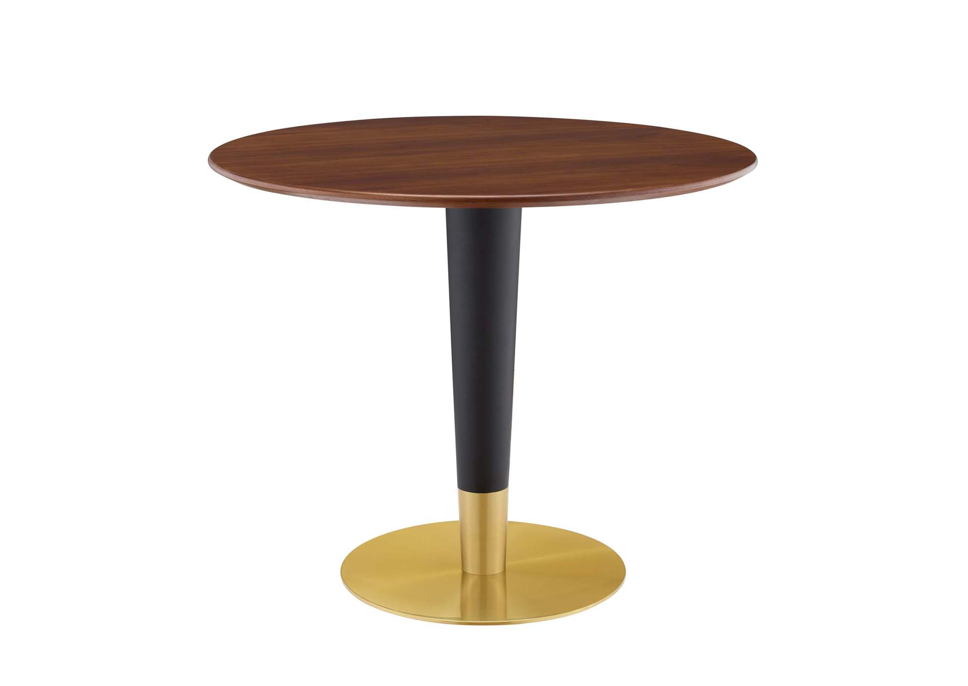 Gold Walnut Zinque 36" Dining Table,Modway