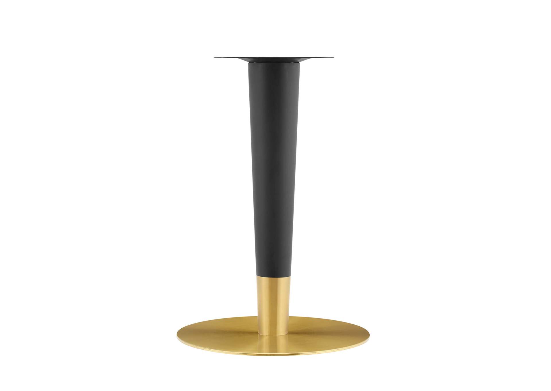 Gold Black Zinque 28" Artificial Marble Dining Table,Modway