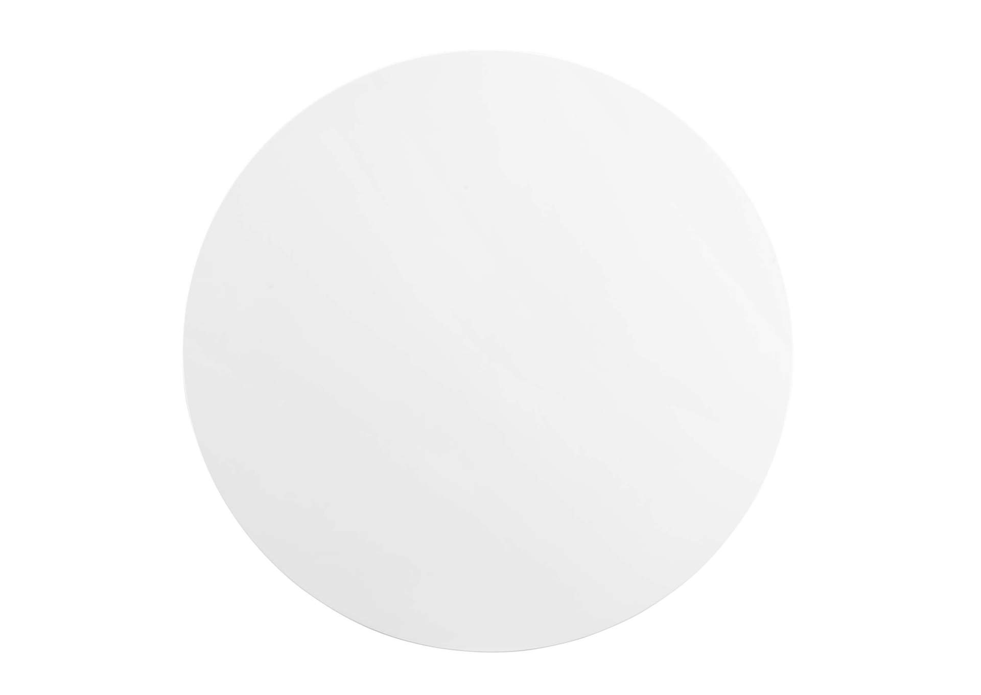 Gold White Zinque 47" Dining Table,Modway