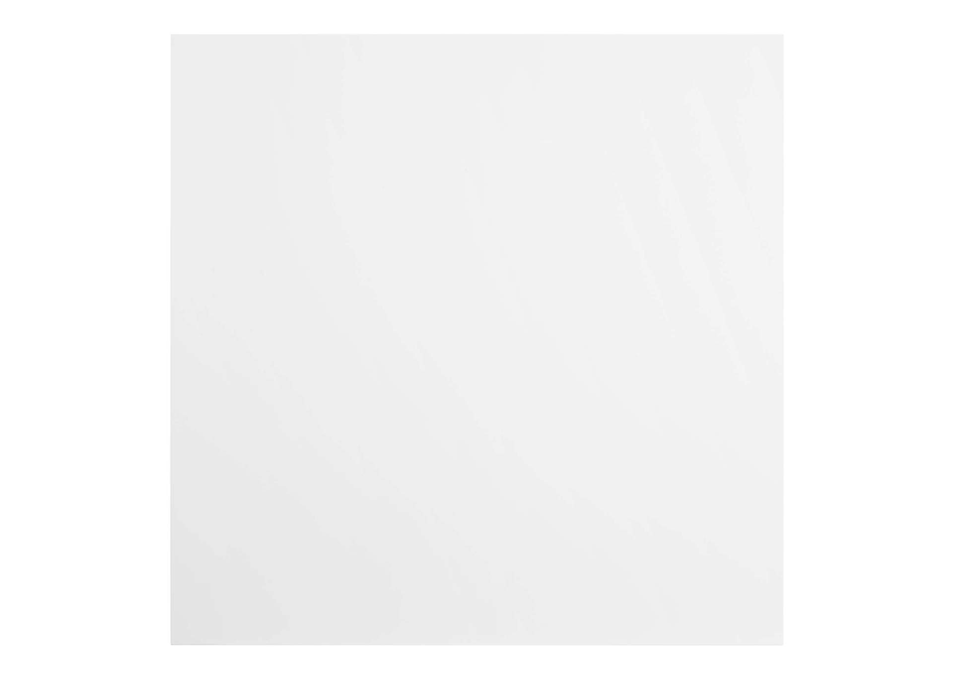 Gold White Zinque 47" Square Dining Table,Modway
