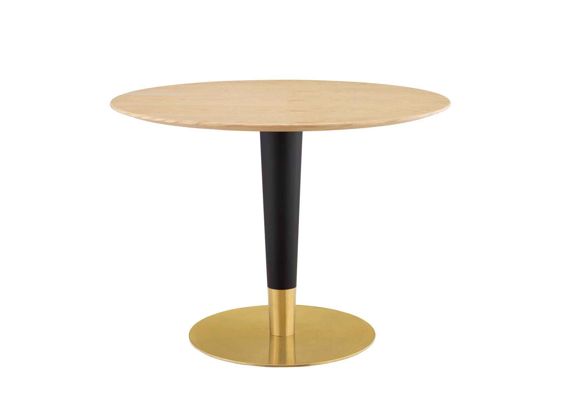 Gold Natural Zinque 40" Dining Table,Modway