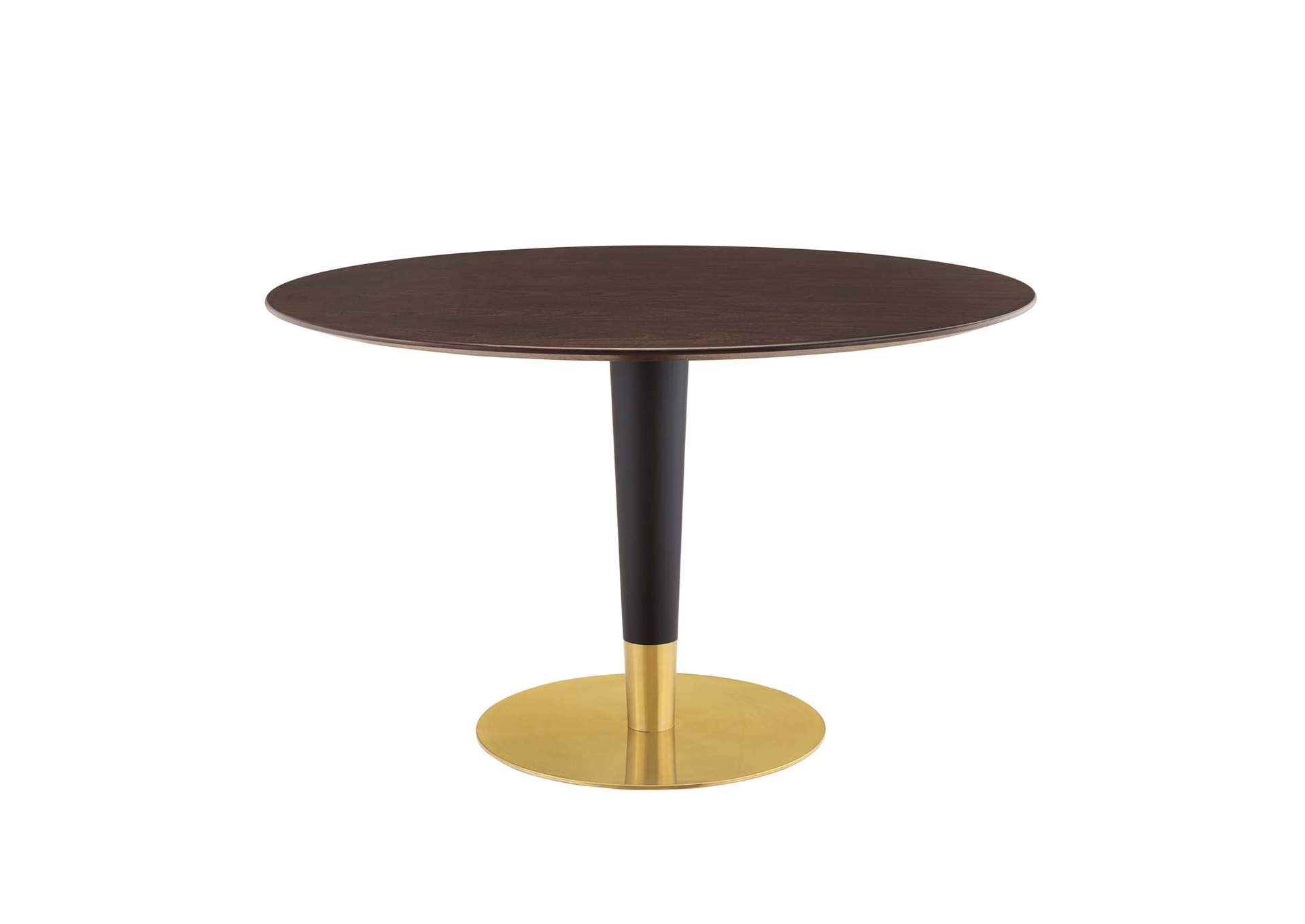 Gold Cherry Walnut Zinque 47" Dining Table,Modway