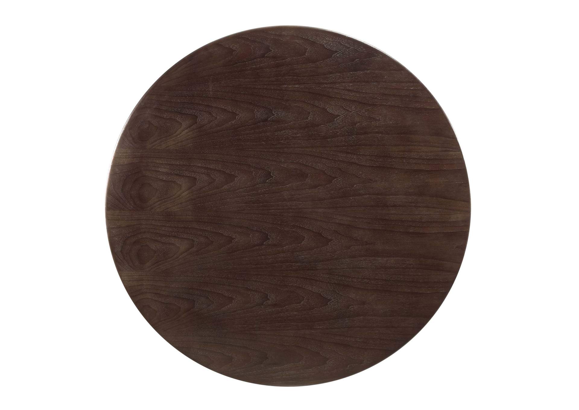 Gold Cherry Walnut Zinque 47" Dining Table,Modway