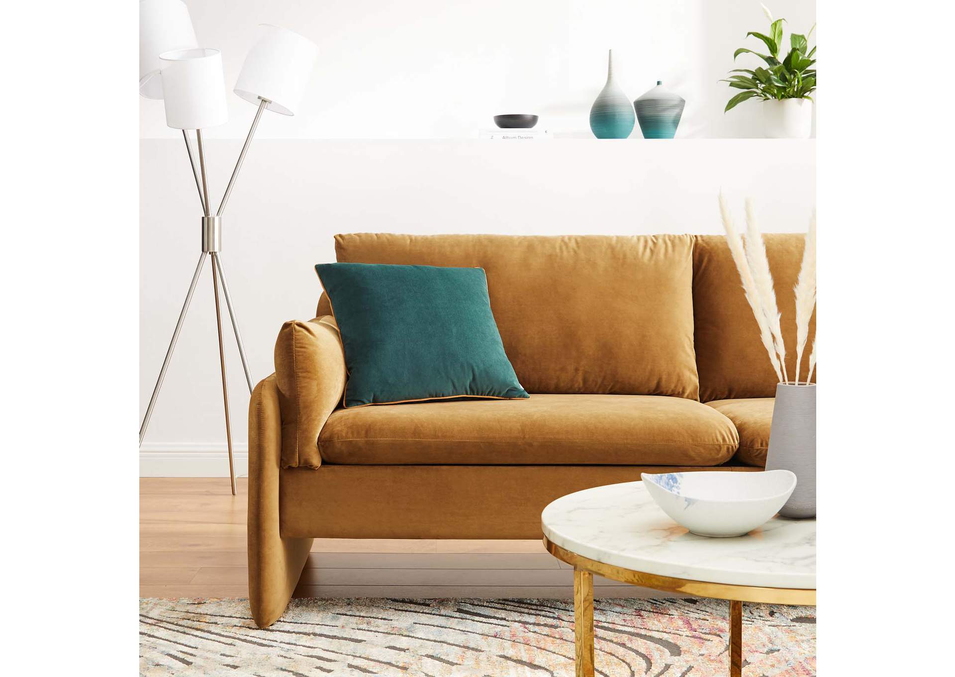 Indicate Performance Velvet Sofa,Modway