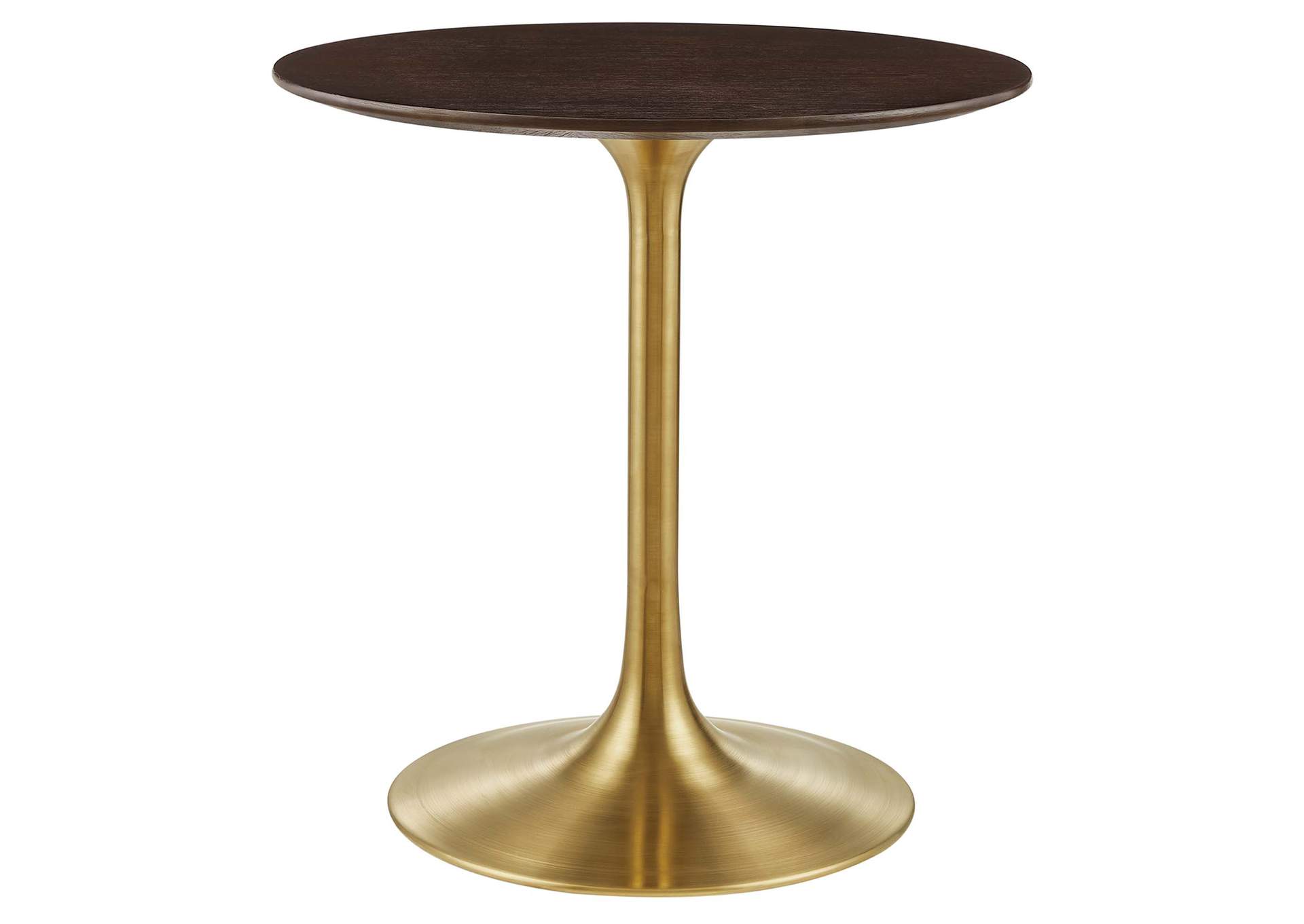 Gold Cherry Walnut Lippa 28" Wood Dining Table,Modway