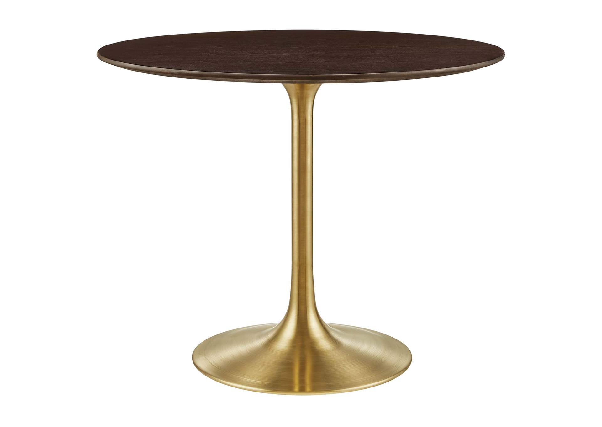 Gold Cherry Walnut Lippa 36" Wood Dining Table,Modway
