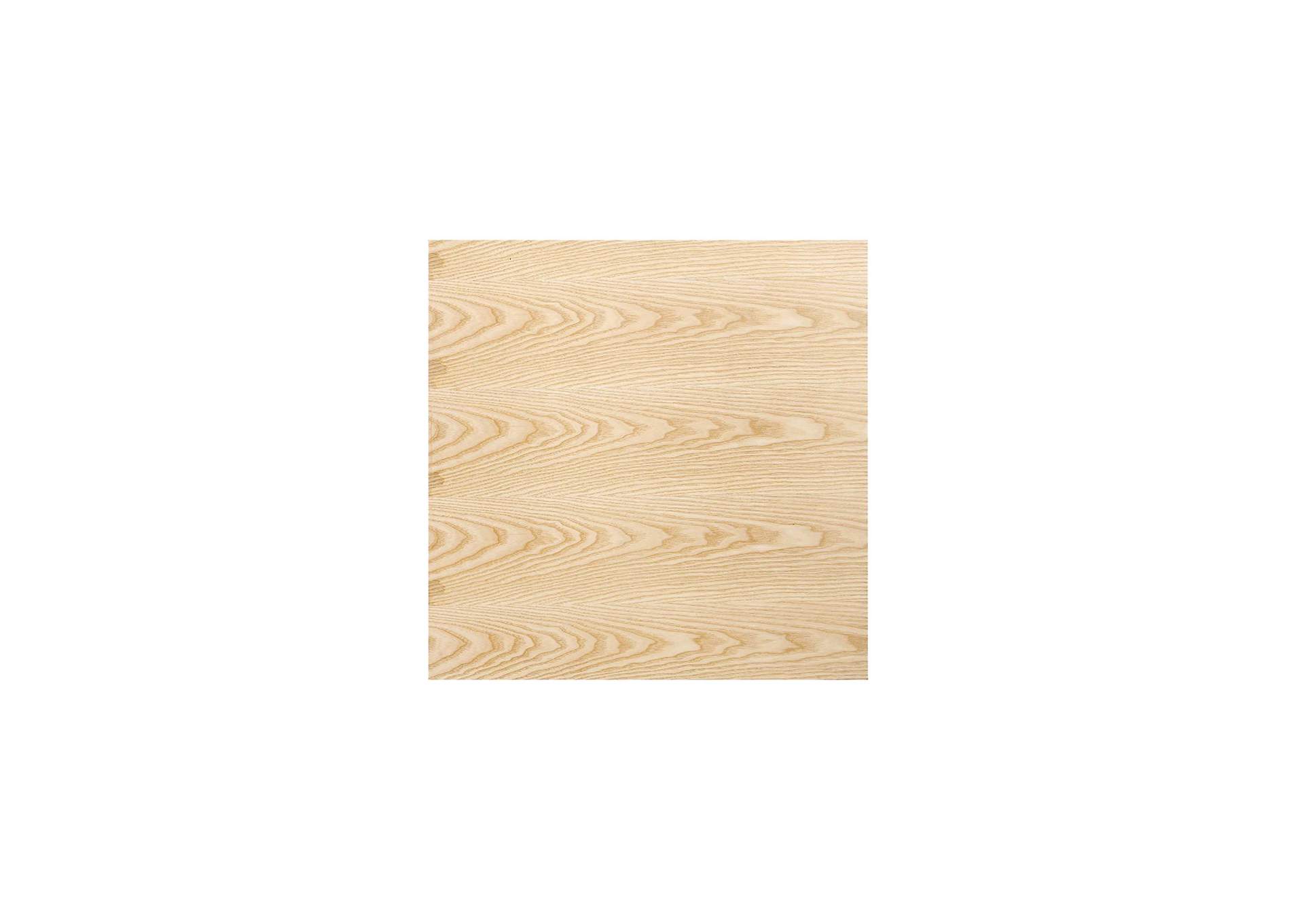Gold Natural Lippa 24" Square Wood Dining Table,Modway