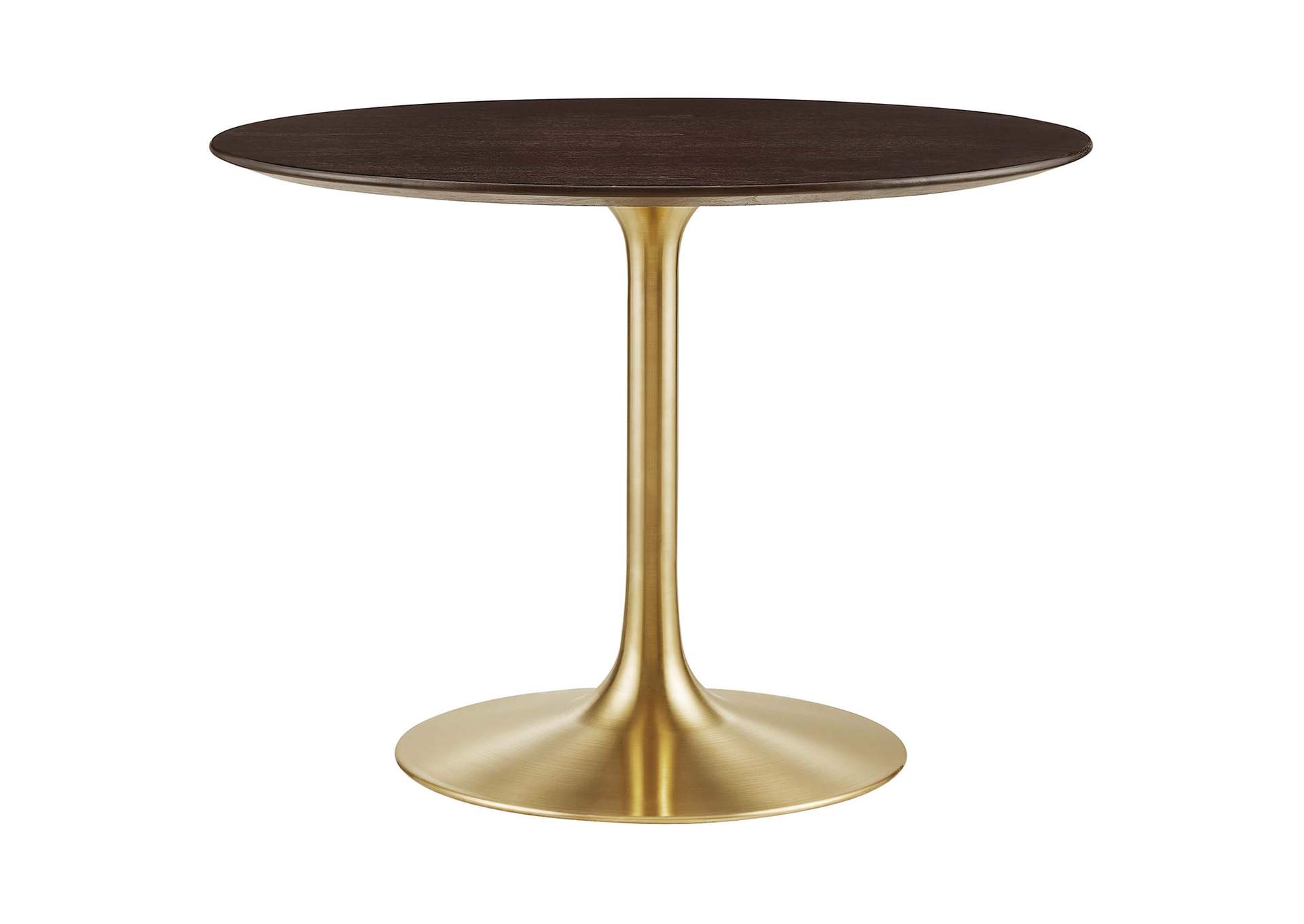 Gold Cherry Walnut Lippa 40" Wood Dining Table,Modway