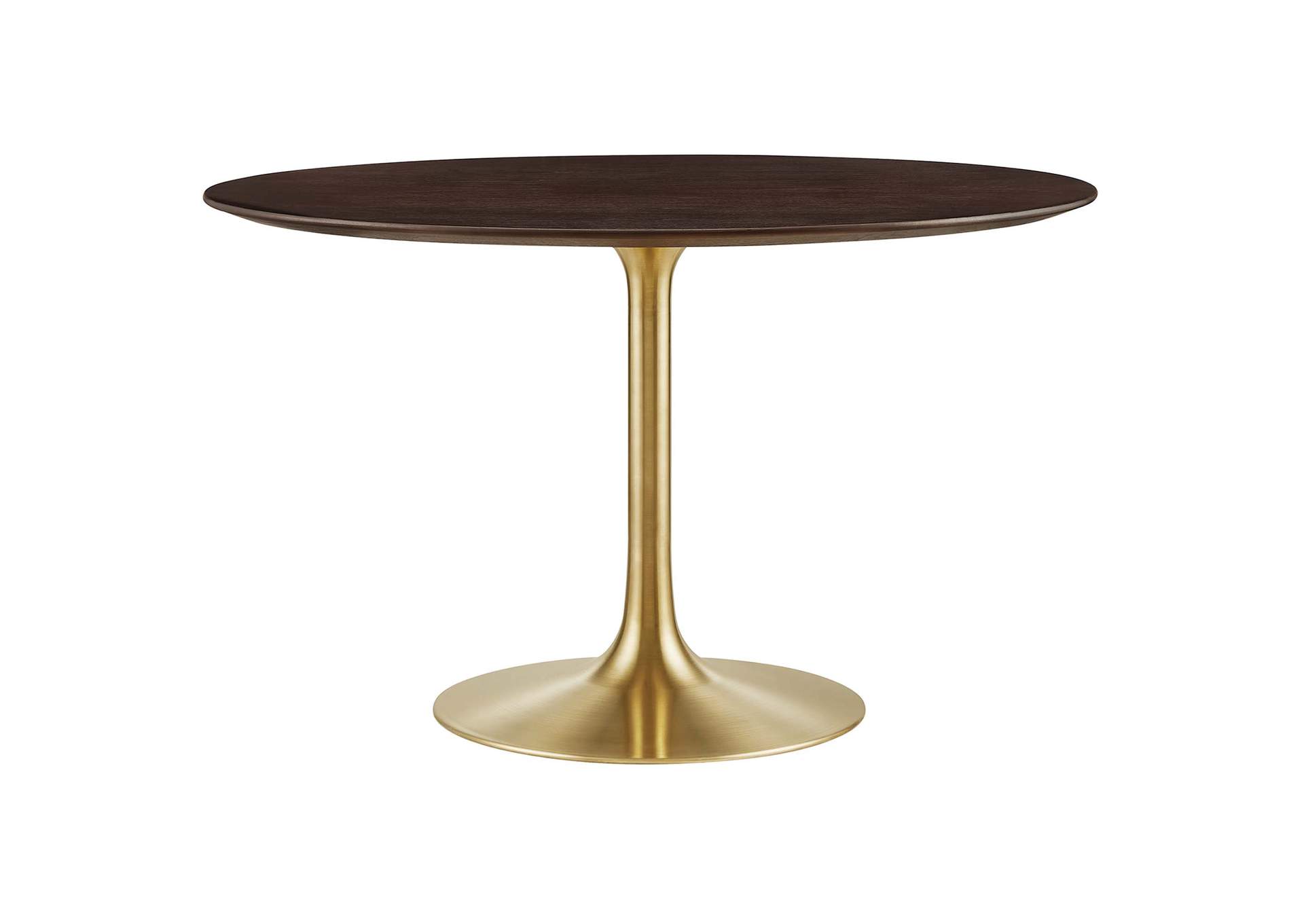 Gold Cherry Walnut Lippa 47" Wood Dining Table,Modway