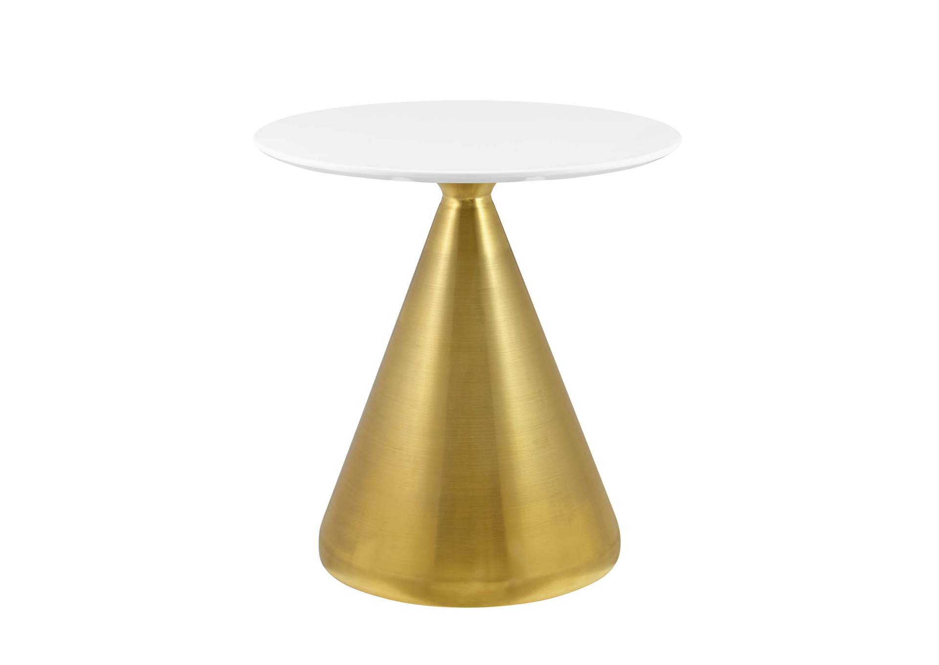 Gold White Tupelo 28" Dining Table,Modway