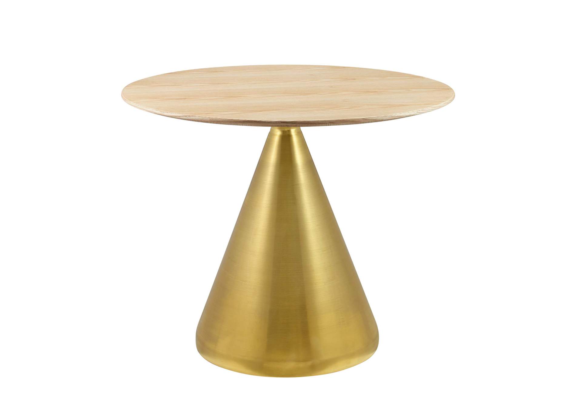 Gold Natural Tupelo 36" Dining Table,Modway