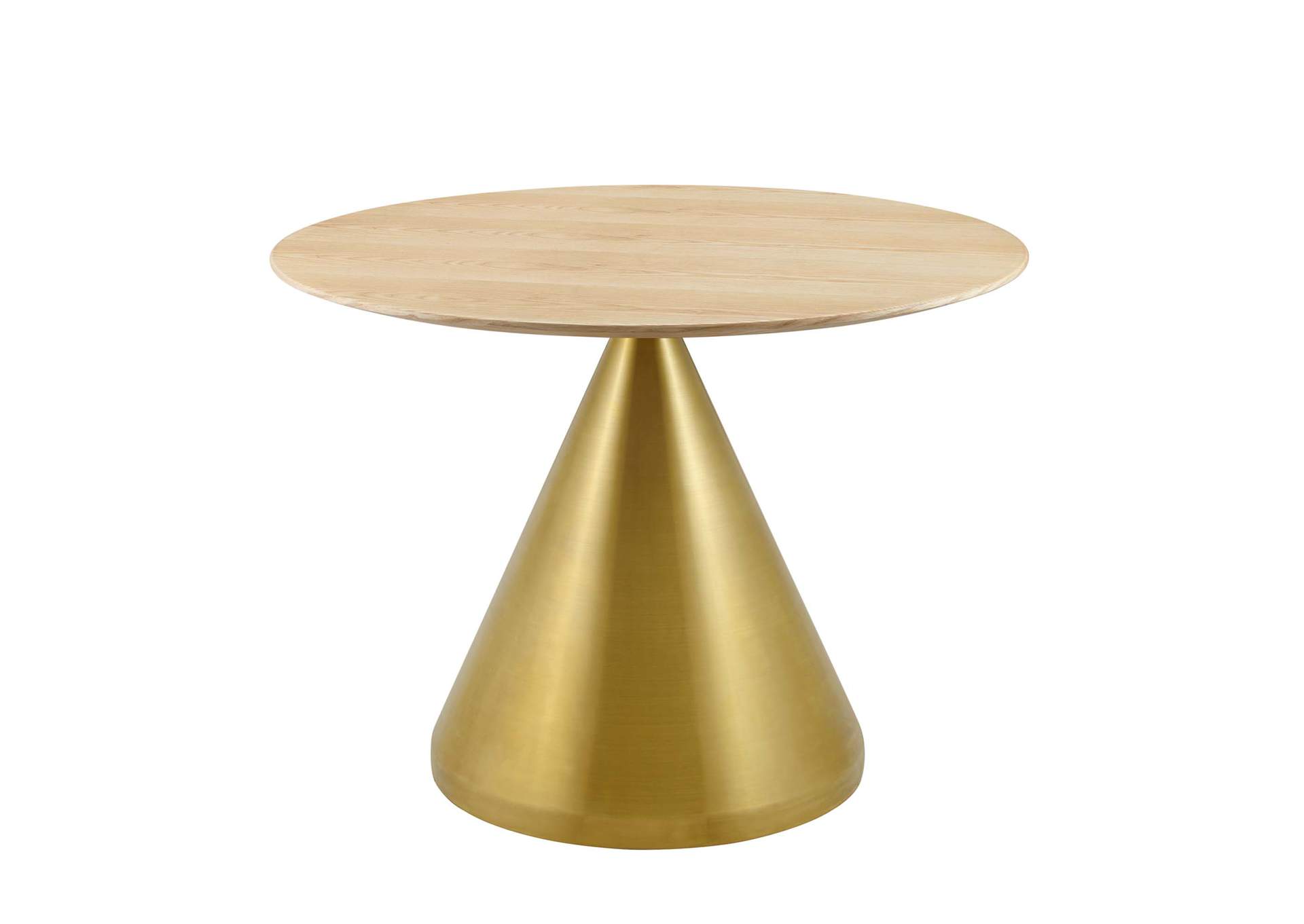 Gold Natural Tupelo 40" Dining Table,Modway