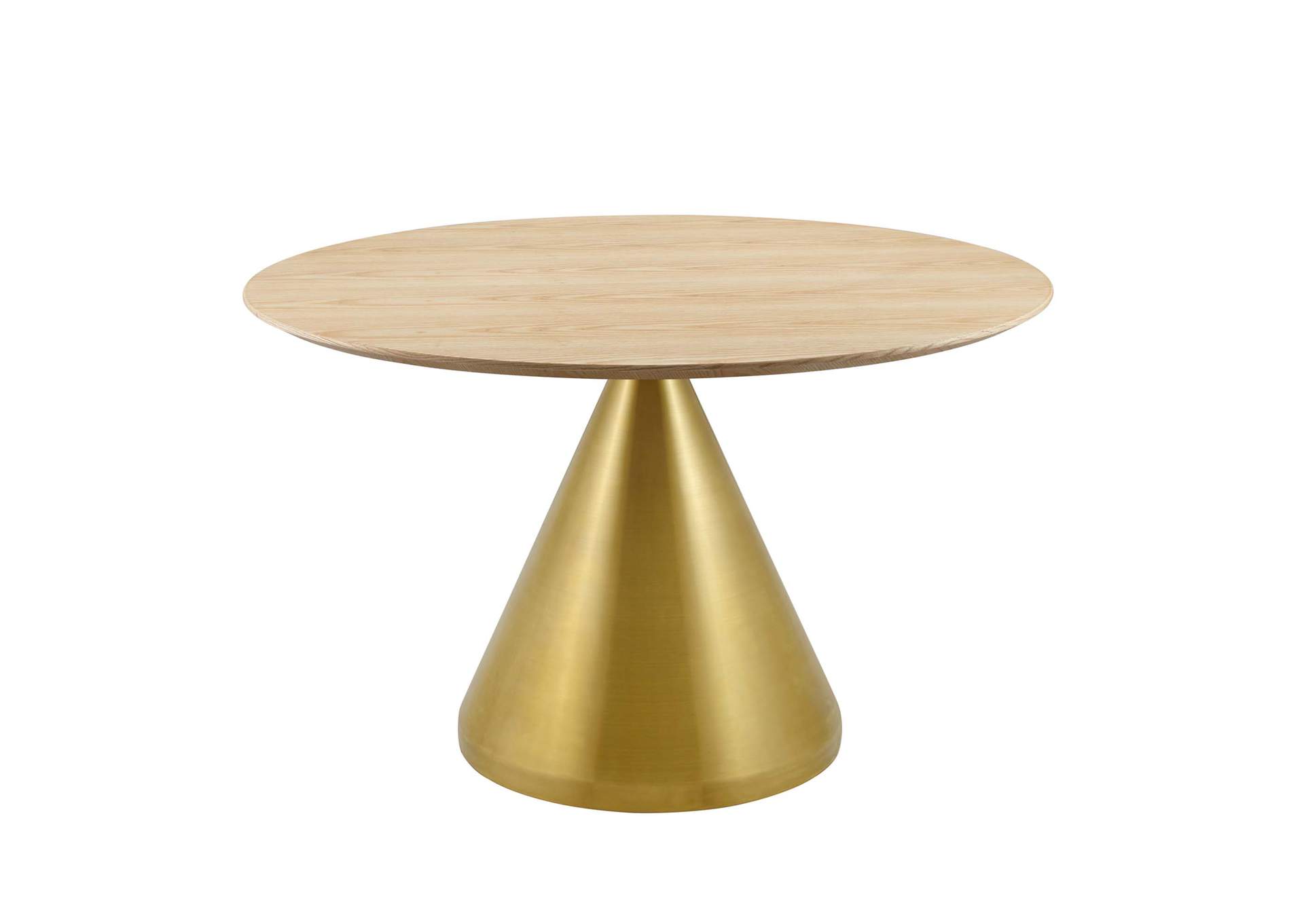 Gold Natural Tupelo 47" Dining Table,Modway