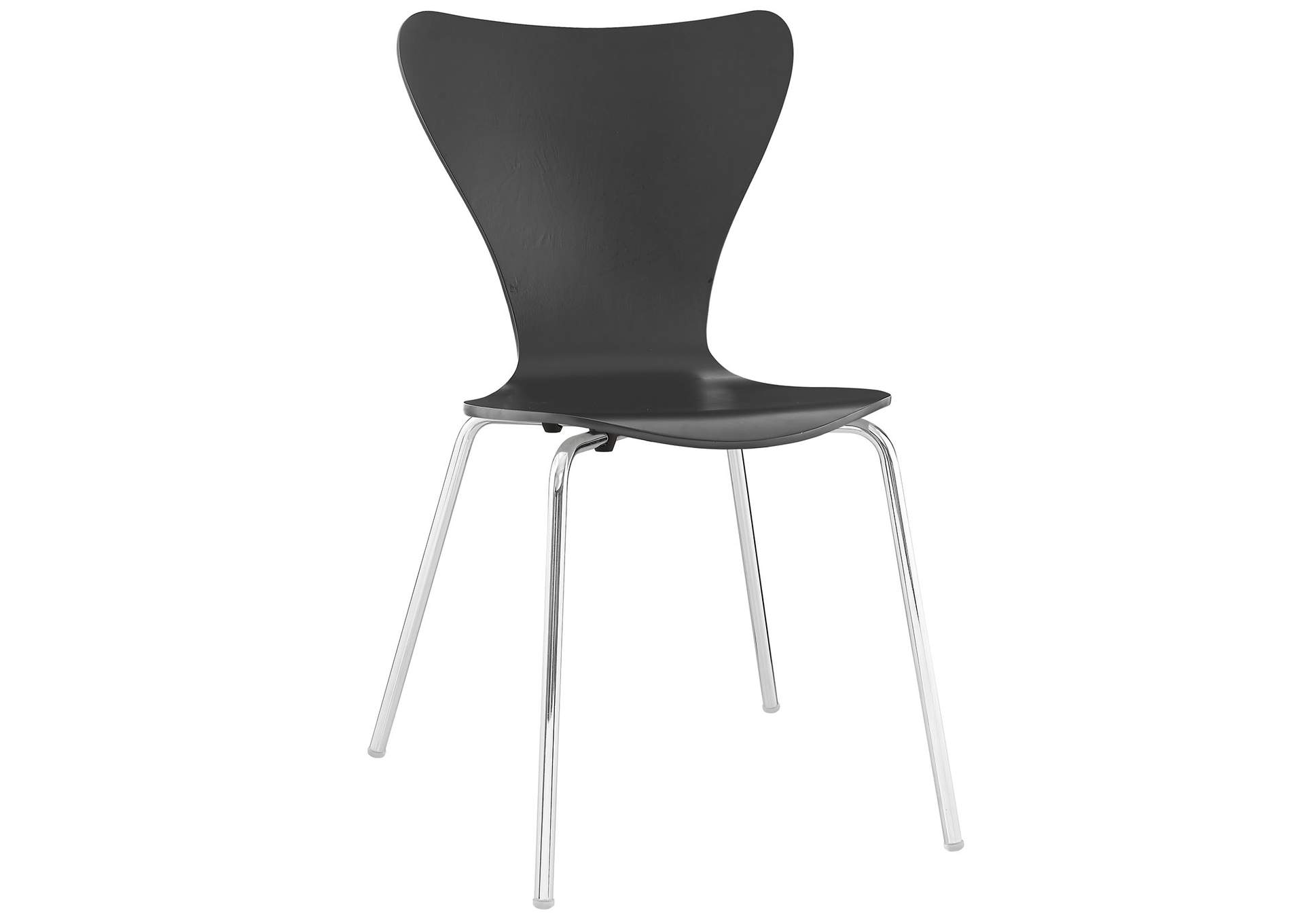 Black Ernie Dining Side Chair,Modway